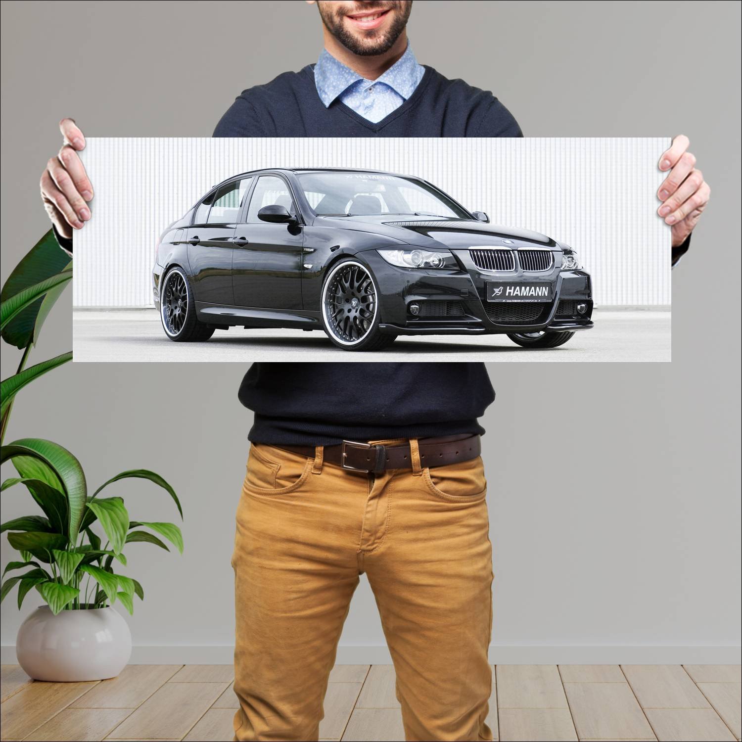 Cuadro grande 30x80cm 2005 bmw 3 series m sport by 402 Bmw