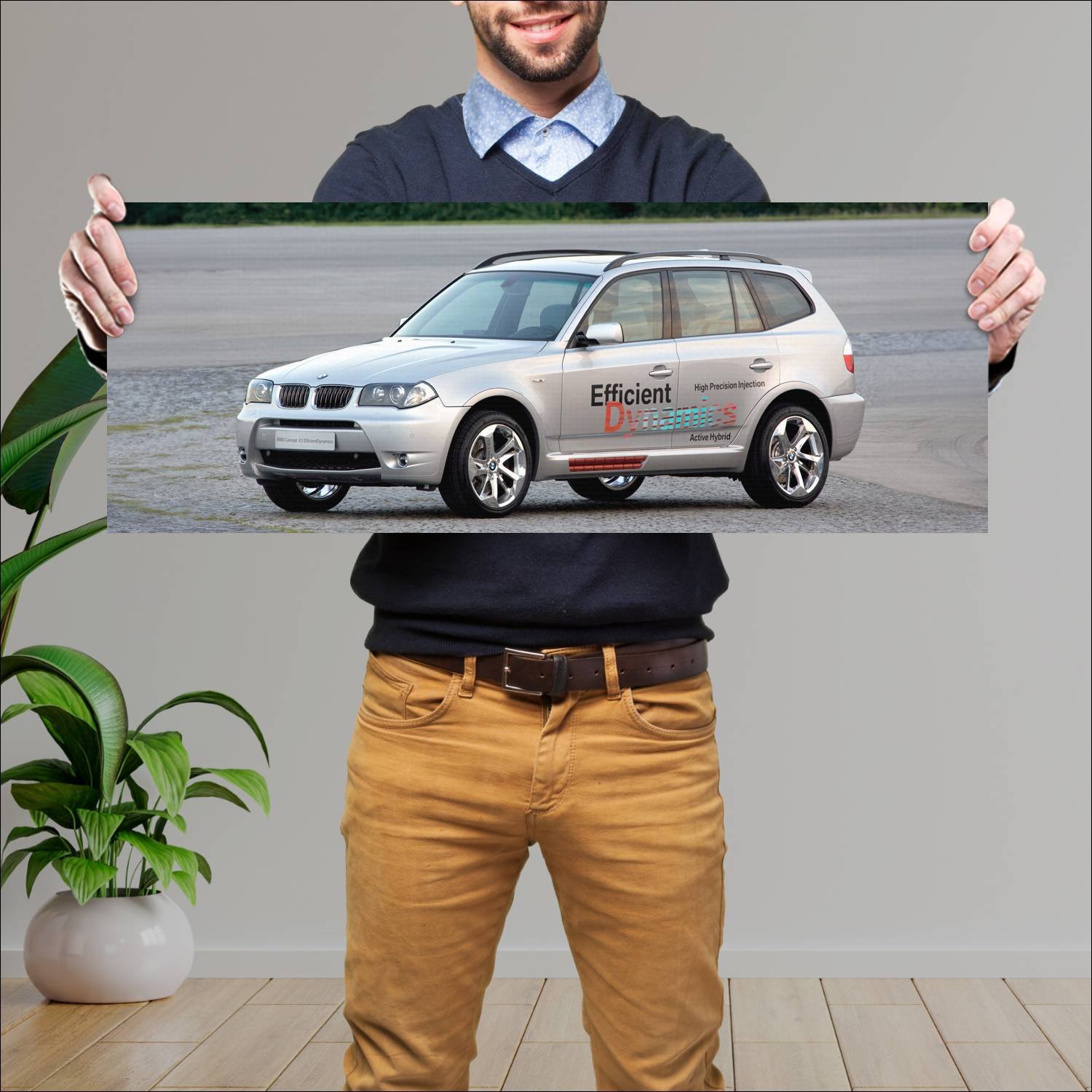 Cuadro grande 30x80cm 2005 bmw concept x3 efficien 415 Bmw