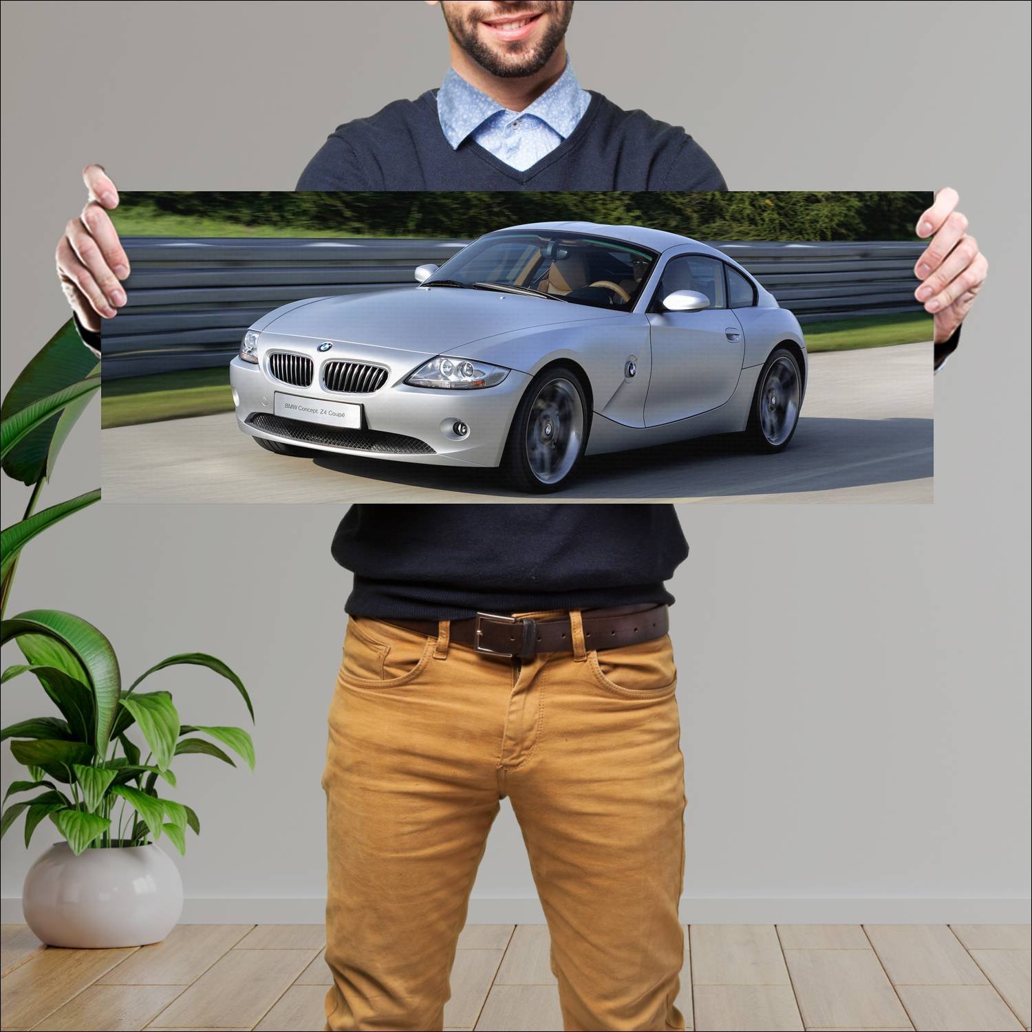 Cuadro grande 30x80cm 2005 bmw concept z4 coupe 83 416 Bmw