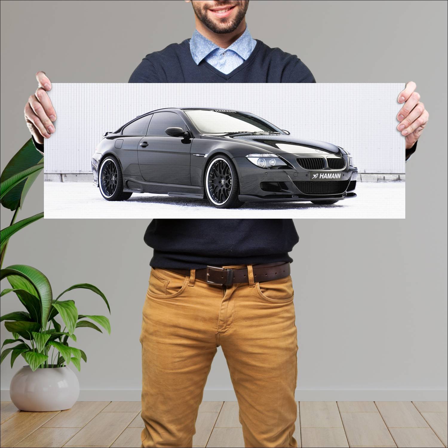 Cuadro grande 30x80cm 2005 bmw m6 coupe by hamann 425 Bmw