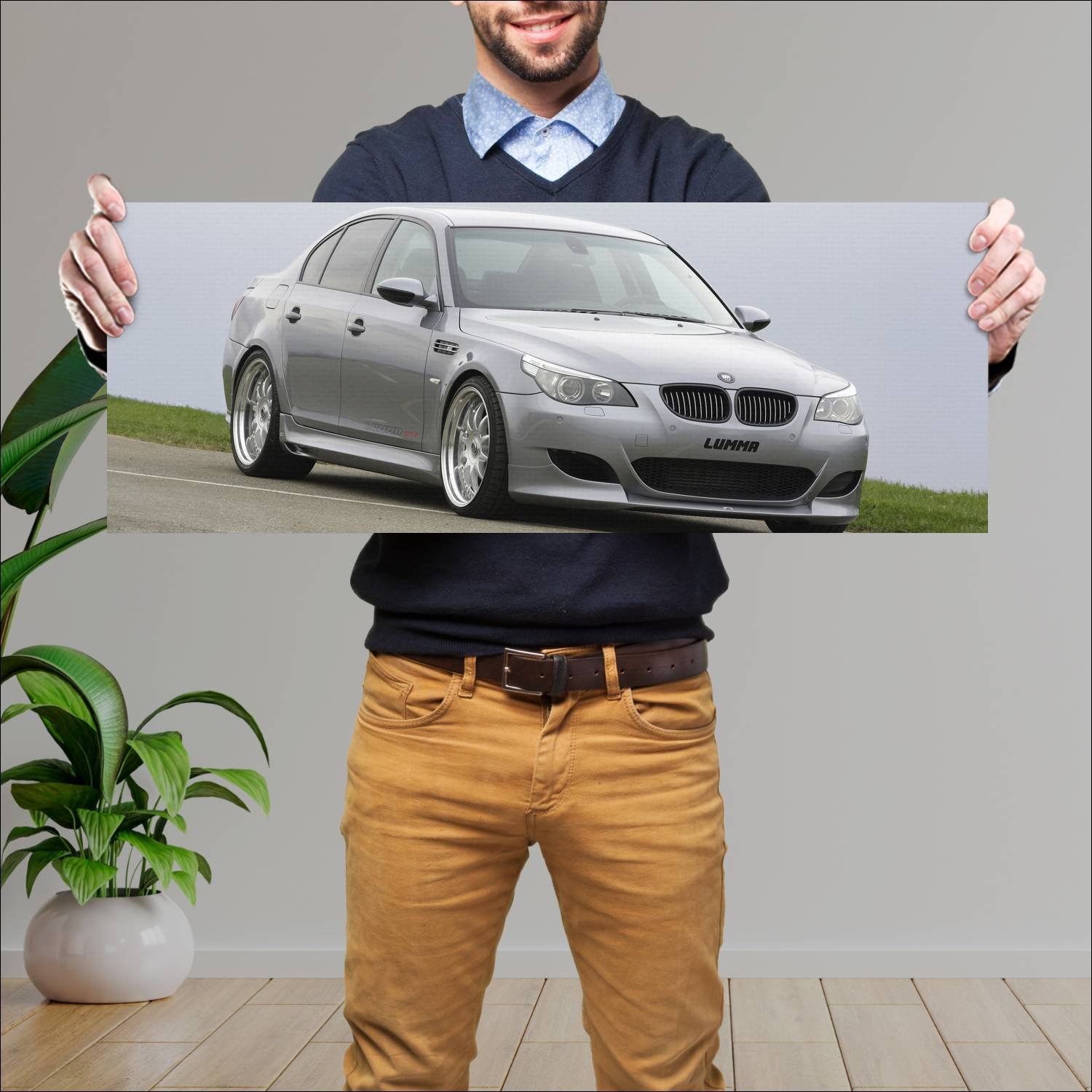 Cuadro grande 30x80cm 2005 lumma clr 5 m auto 432 Bmw