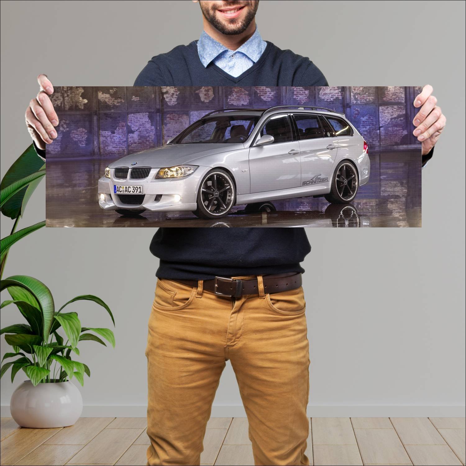 Cuadro grande 30x80cm 2006 ac schnitzer acs3 touri 433 Bmw