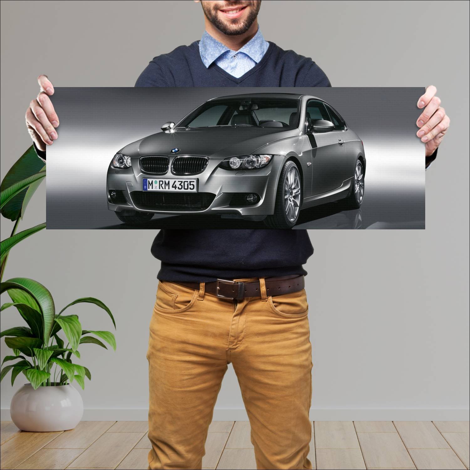 Cuadro grande 30x80cm 2006 bmw 3 series coupe m sp 441 Bmw
