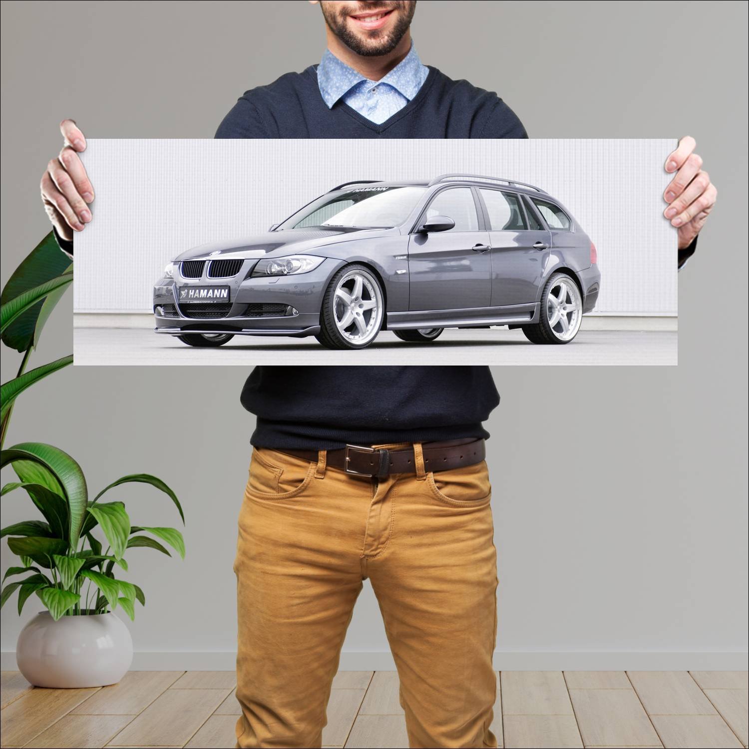 Cuadro grande 30x80cm 2006 bmw 3 series touring by 445 Bmw