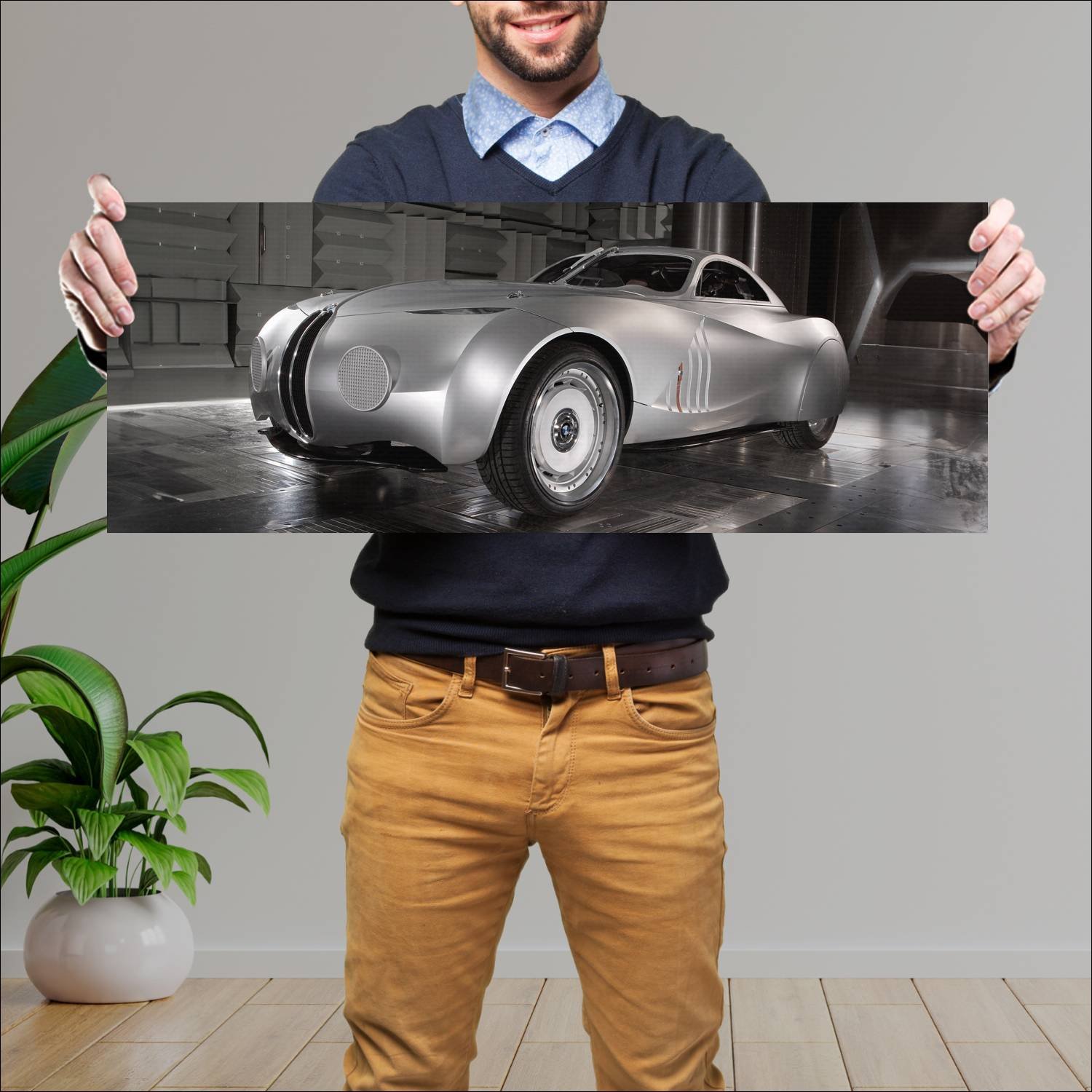 Cuadro grande 30x80cm 2006 bmw concept coupe mille 451 Bmw