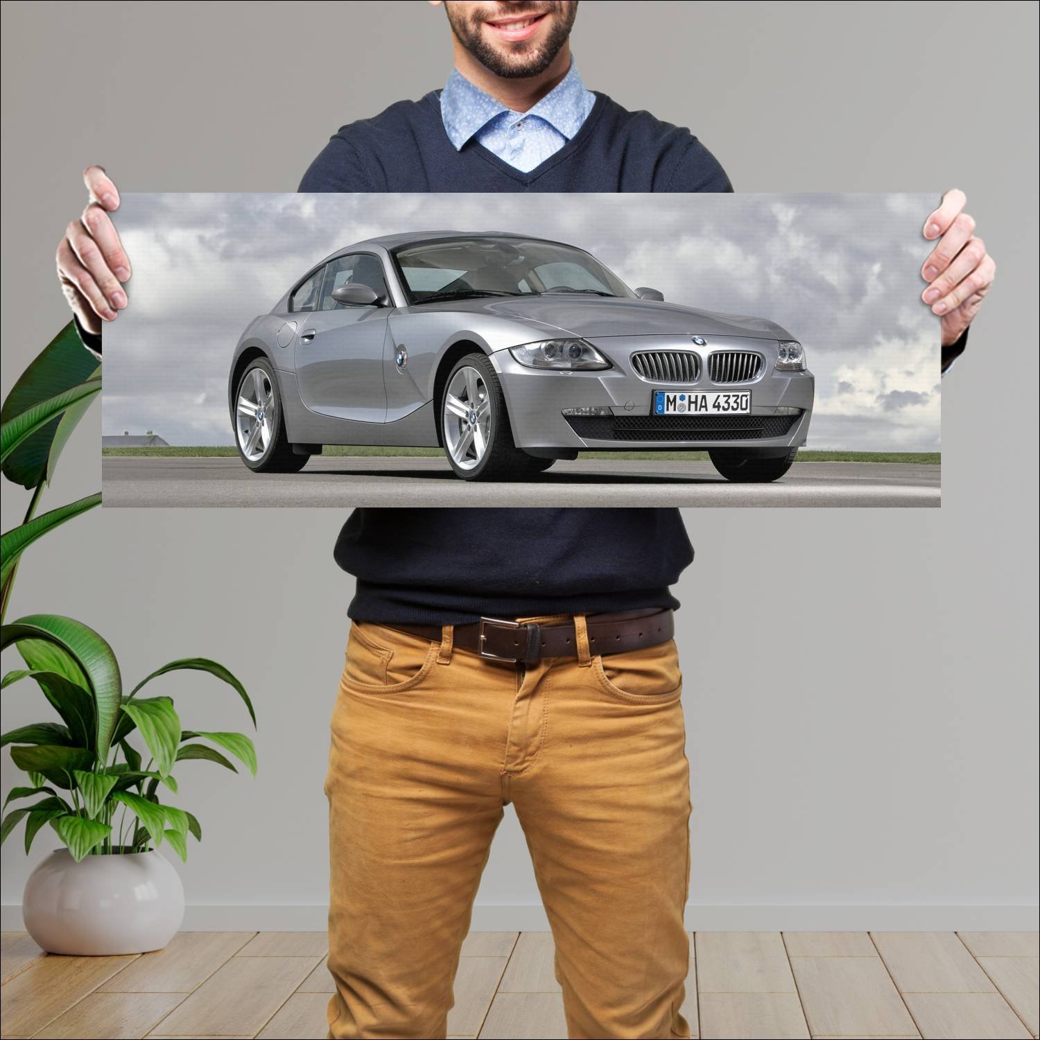 Cuadro grande 30x80cm 2006 bmw z4 coupe auto 469 Bmw