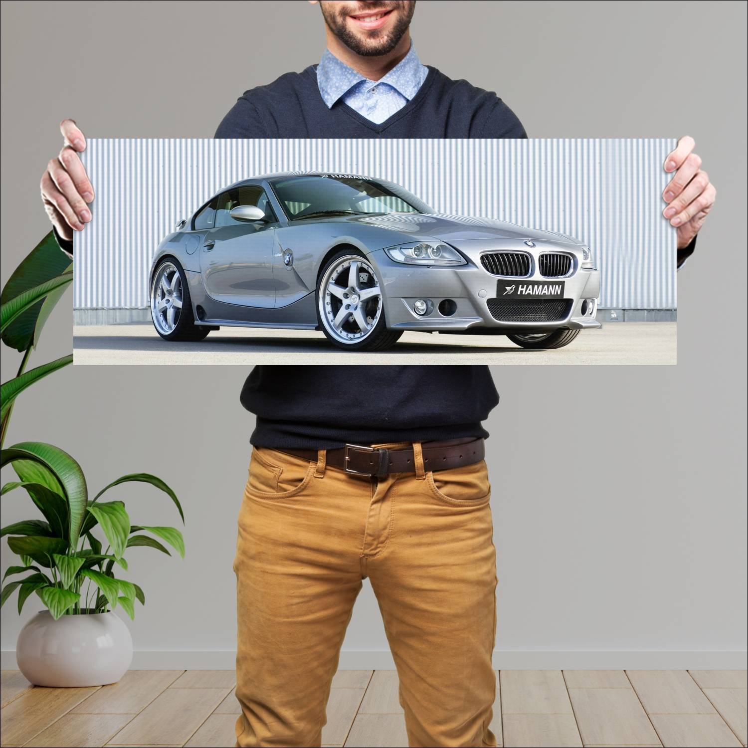 Cuadro grande 30x80cm 2006 bmw z4 m coupe by haman 474 Bmw