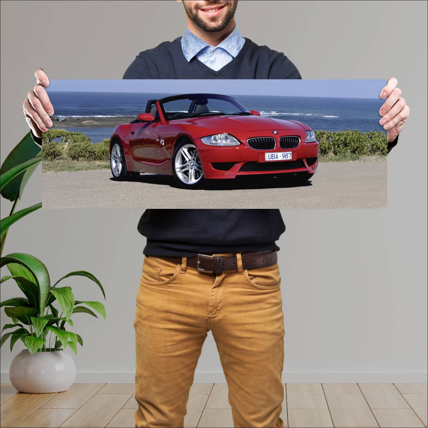 Cuadro grande 30x80cm 2006 bmw z4 m roadster au 22 478 Bmw