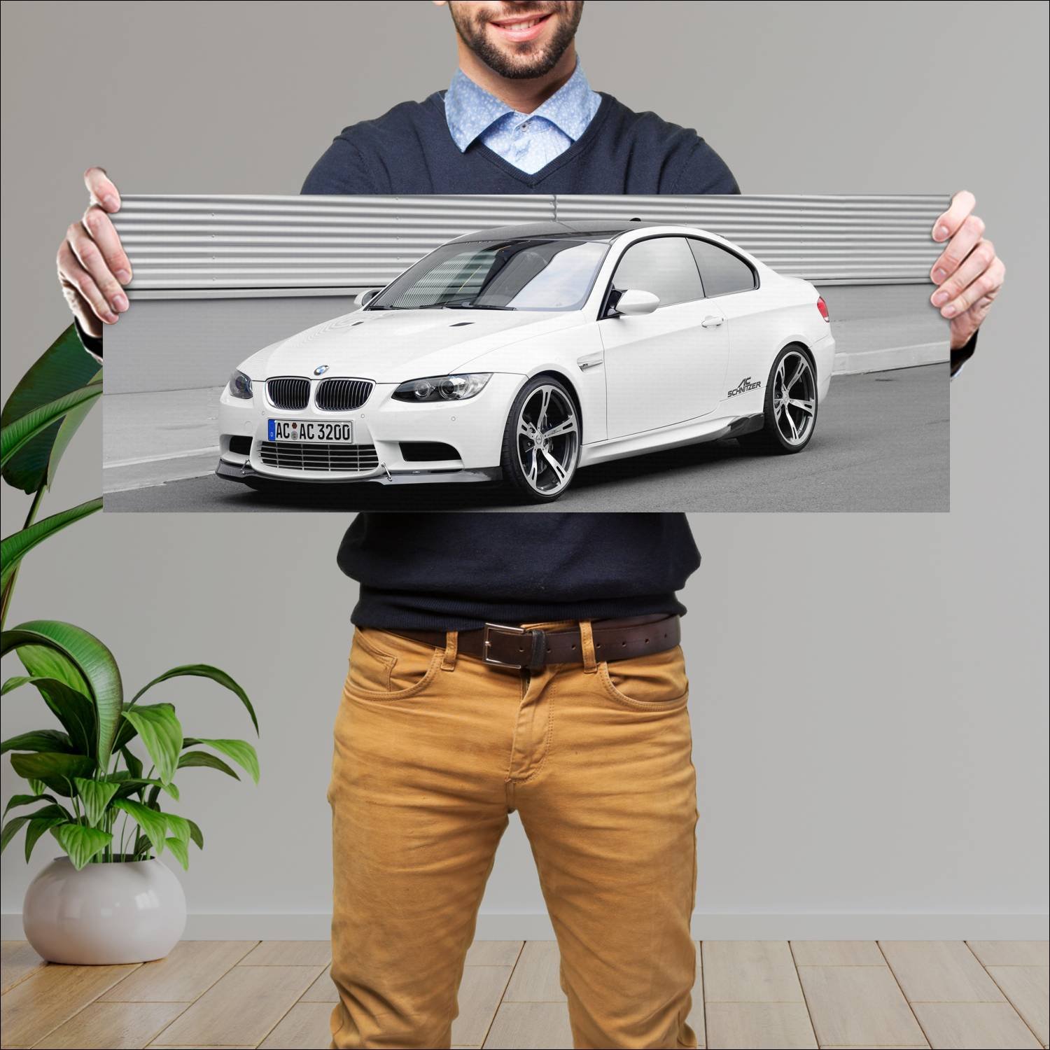 Cuadro grande 30x80cm 2007 ac schnitzer acs3 sport 483 Bmw