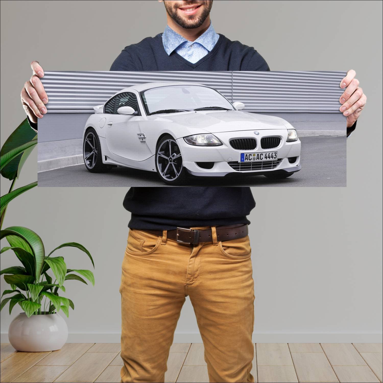 Cuadro grande 30x80cm 2007 ac schnitzer acs4 sport 486 Bmw