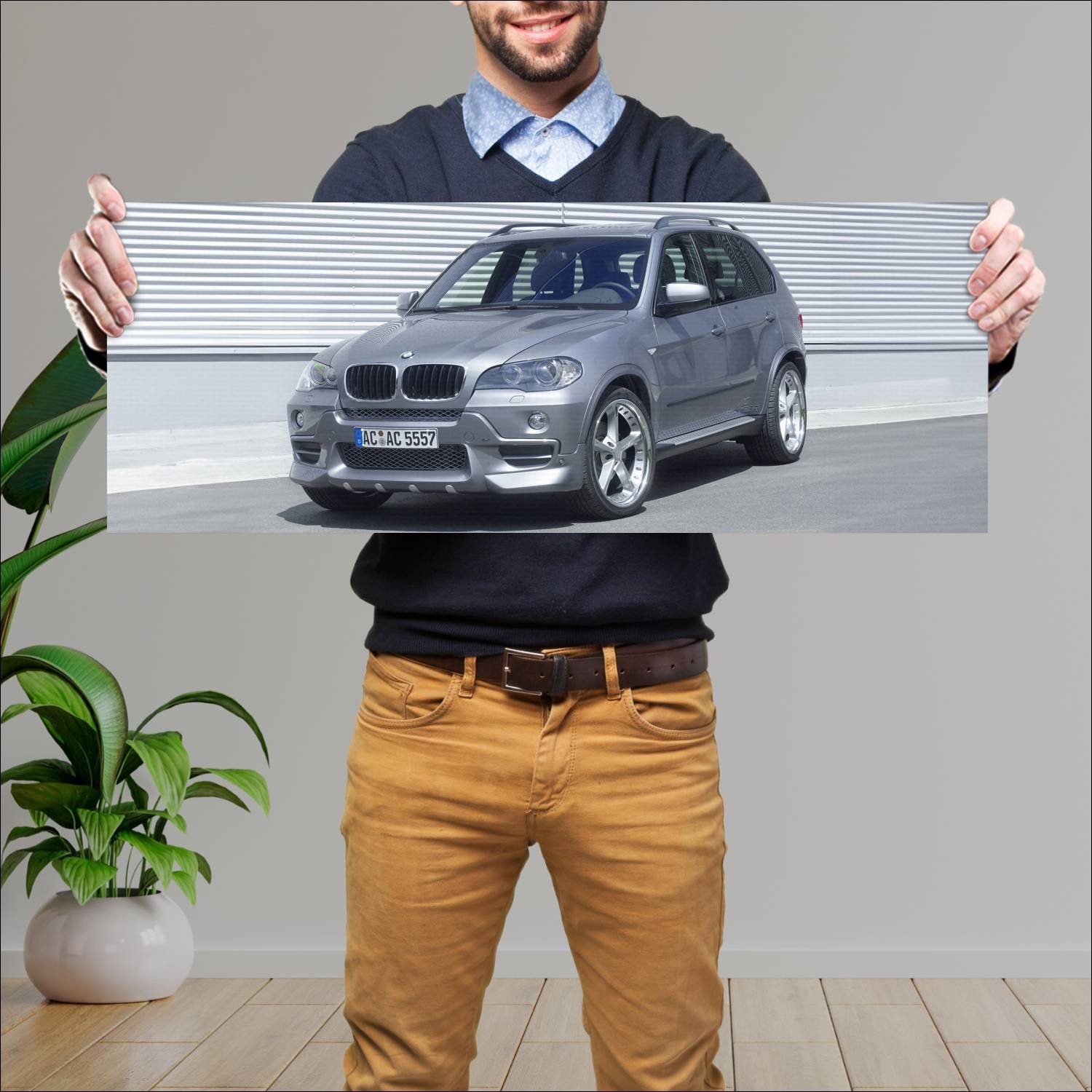 Cuadro grande 30x80cm 2007 ac schnitzer acs5 based 488 Bmw