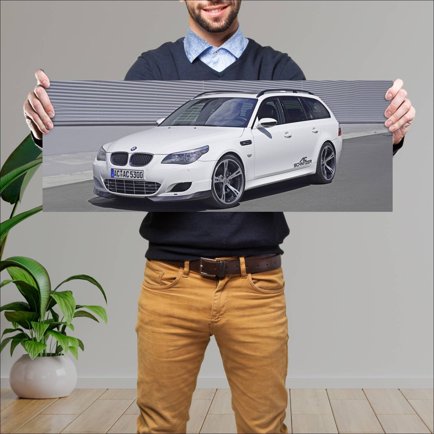 Cuadro grande 30x80cm 2007 ac schnitzer acs5 sport 489 Bmw