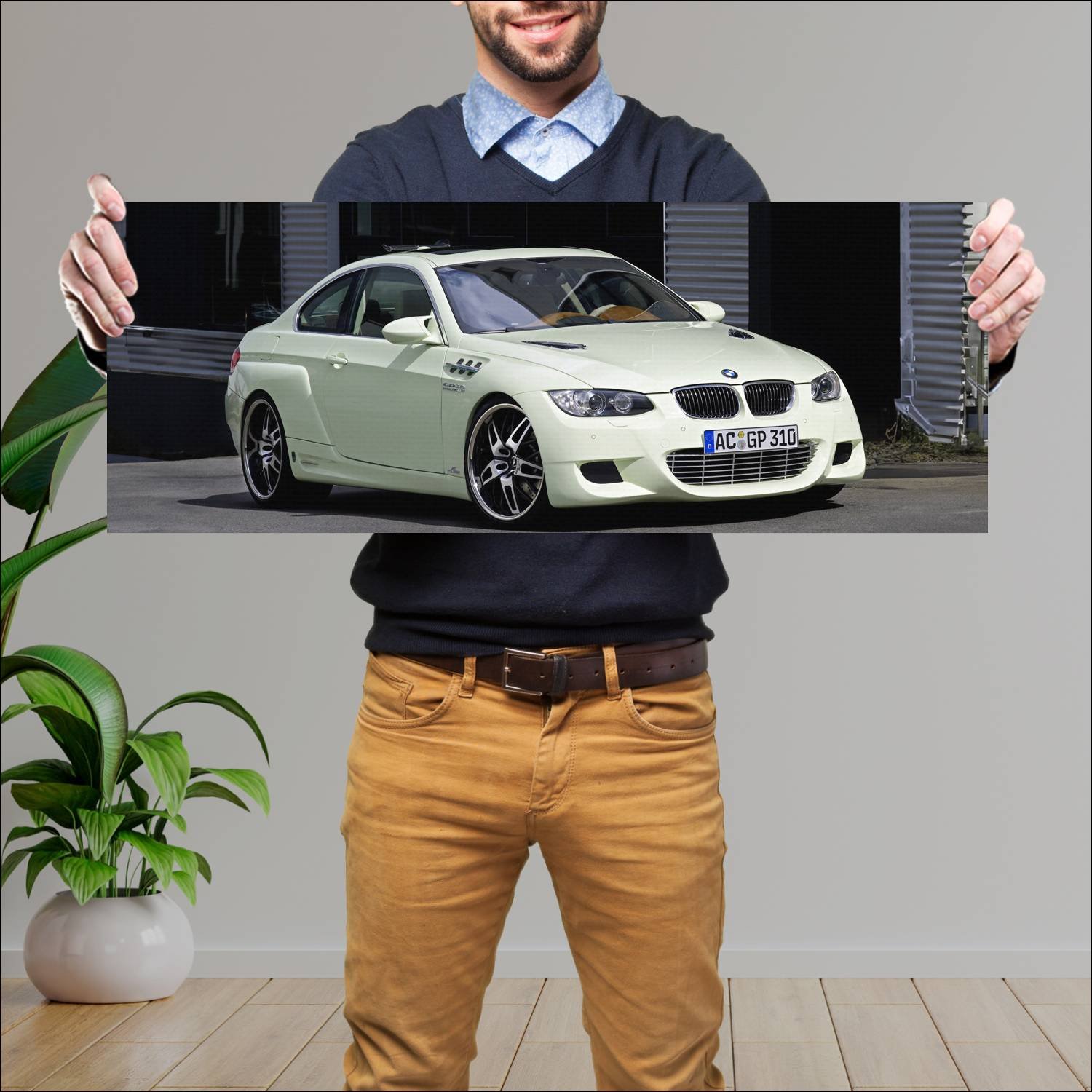 Cuadro grande 30x80cm 2007 ac schnitzer gp3 10 con 490 Bmw