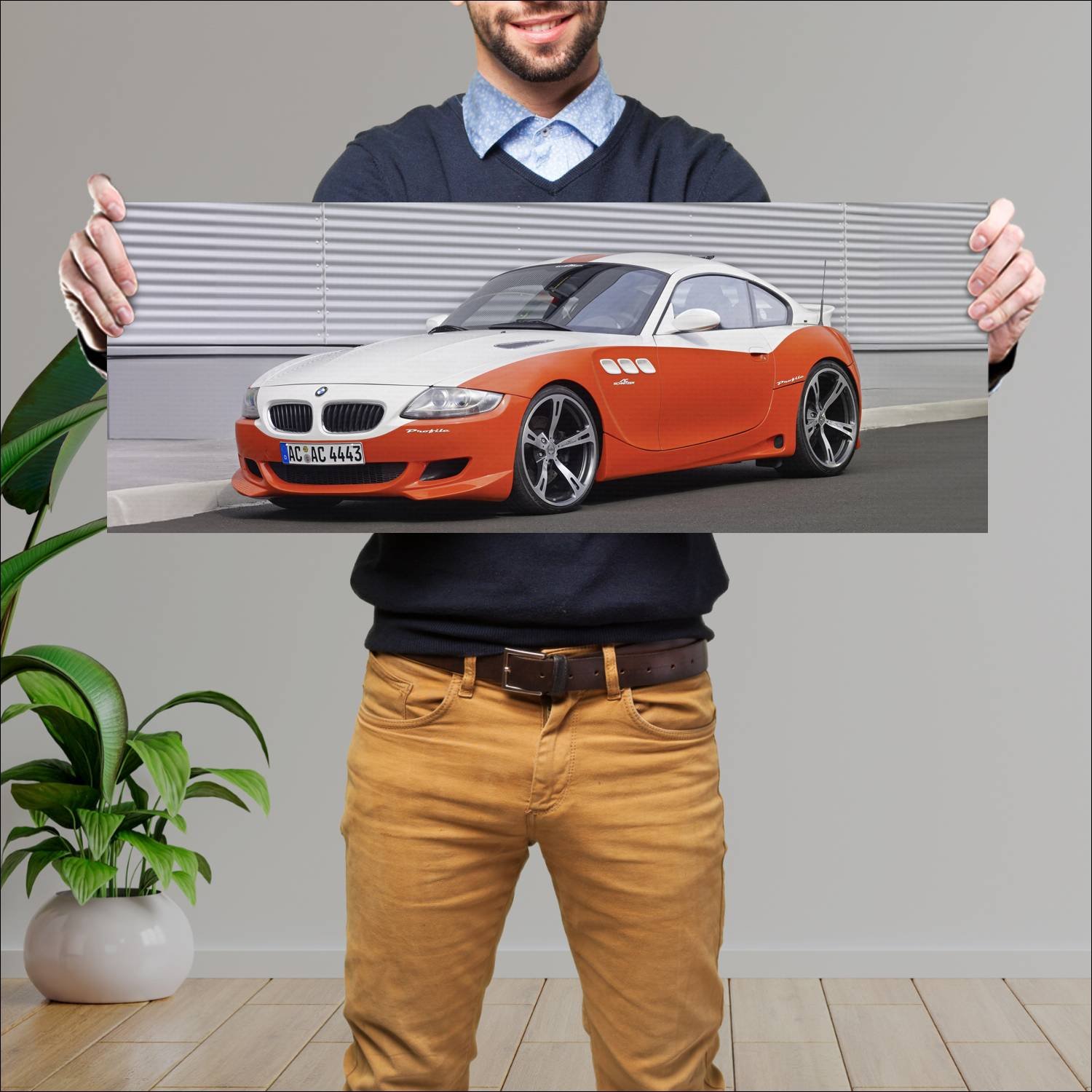 Cuadro grande 30x80cm 2007 ac schnitzer profile co 491 Bmw