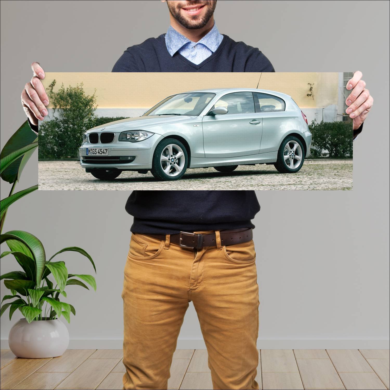 Cuadro grande 30x80cm 2007 bmw 1 series 3 door 836 496 Bmw