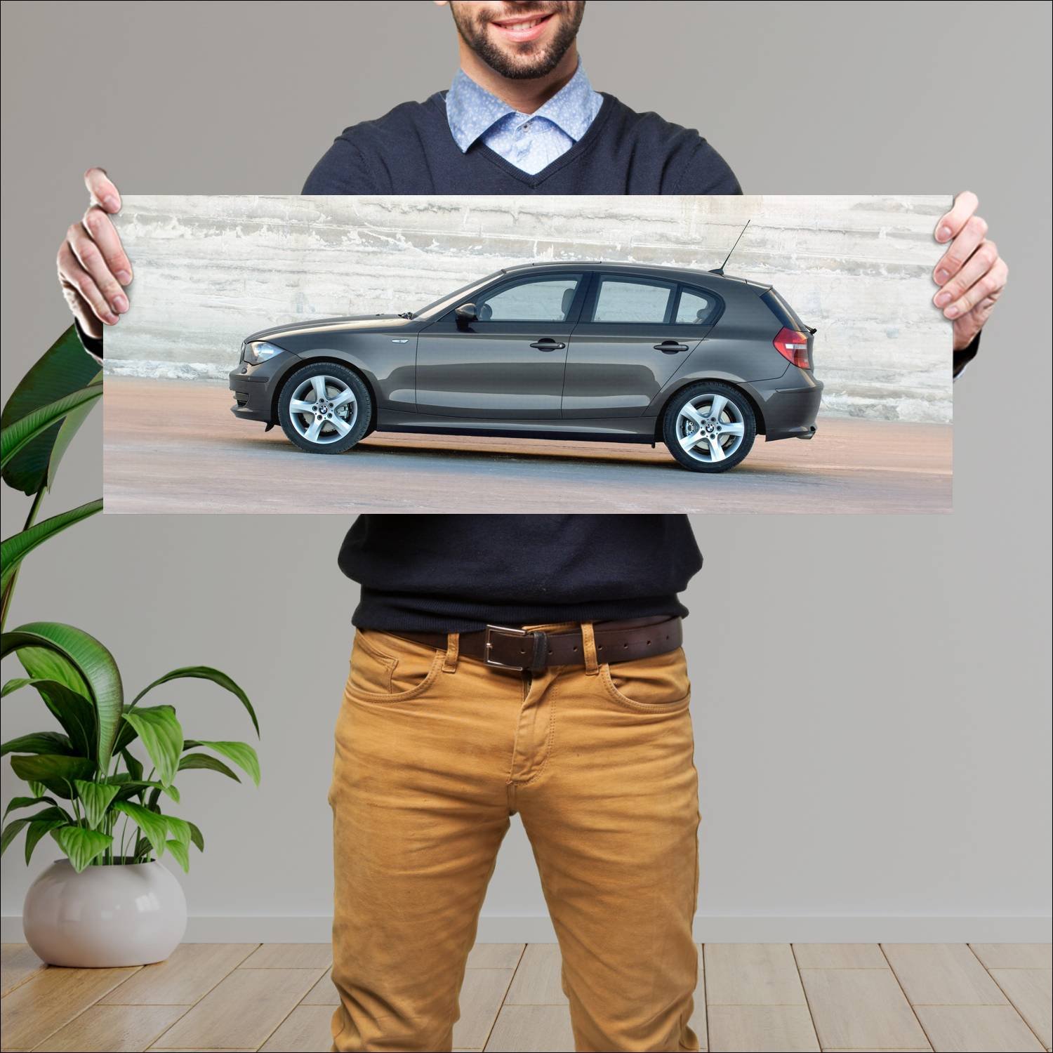 Cuadro grande 30x80cm 2007 bmw 1 series 5 door 837 498 Bmw