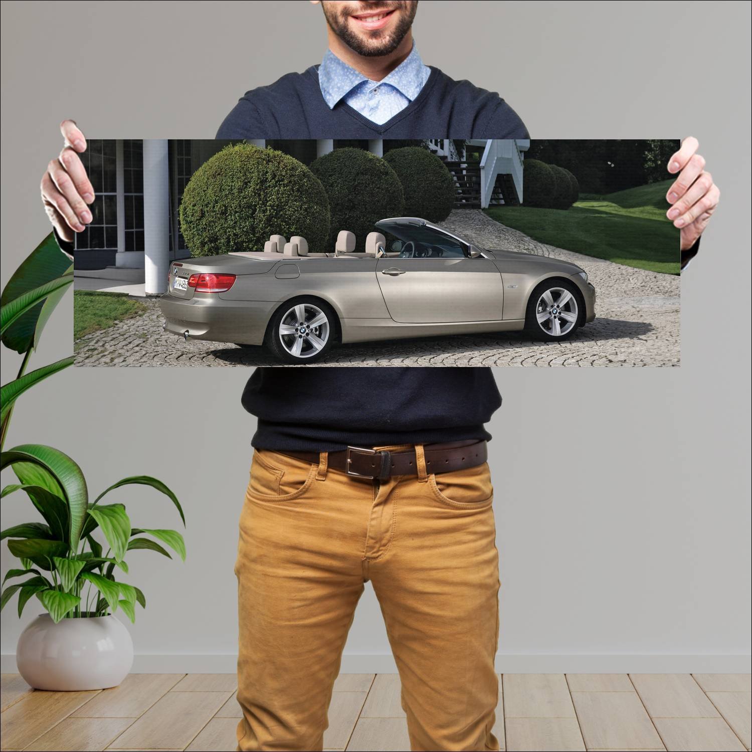 Cuadro grande 30x80cm 2007 bmw 3 series convertibl 503 Bmw