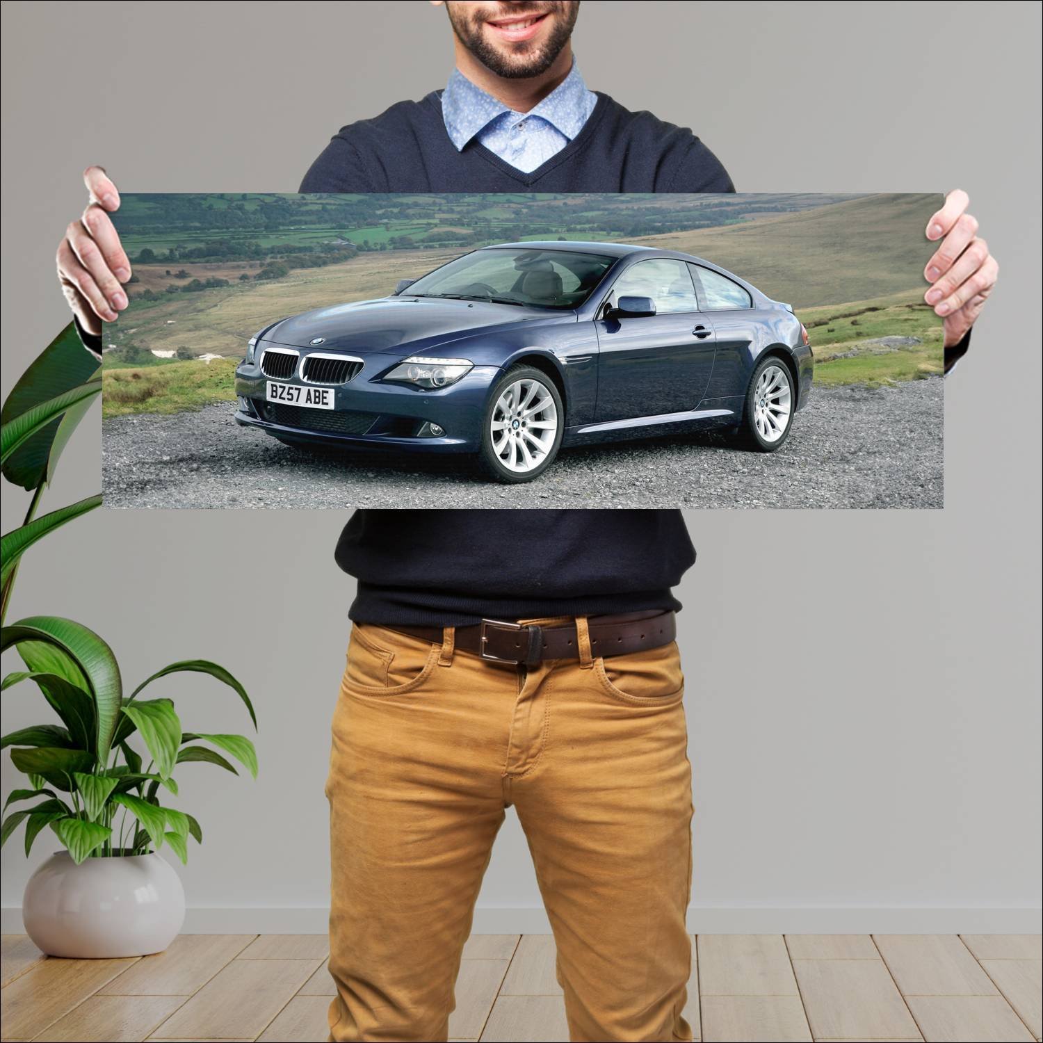 Cuadro grande 30x80cm 2007 bmw 6 series coupe uk 8 525 Bmw