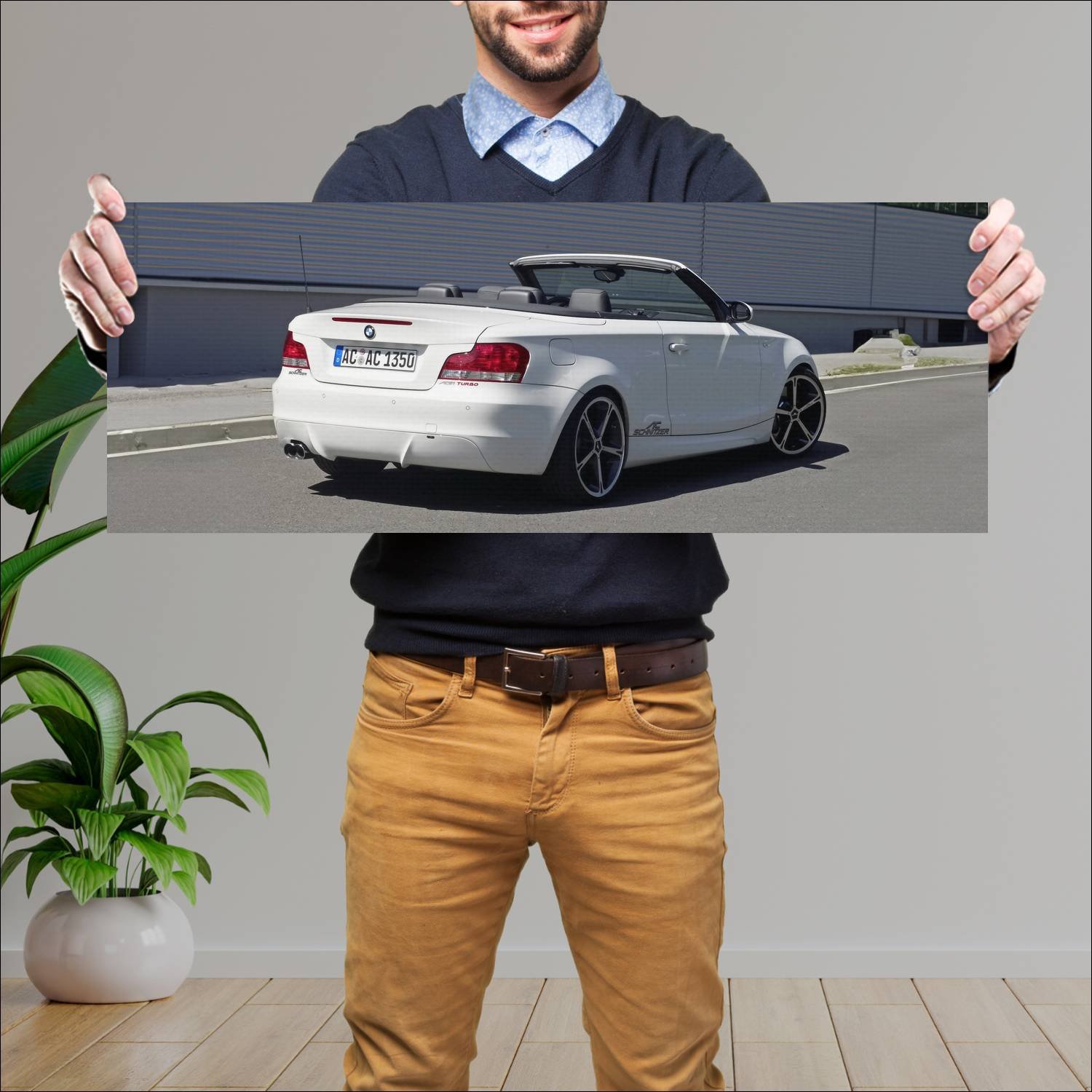Cuadro grande 30x80cm 2008 ac schnitzer acs1 turbo 563 Bmw