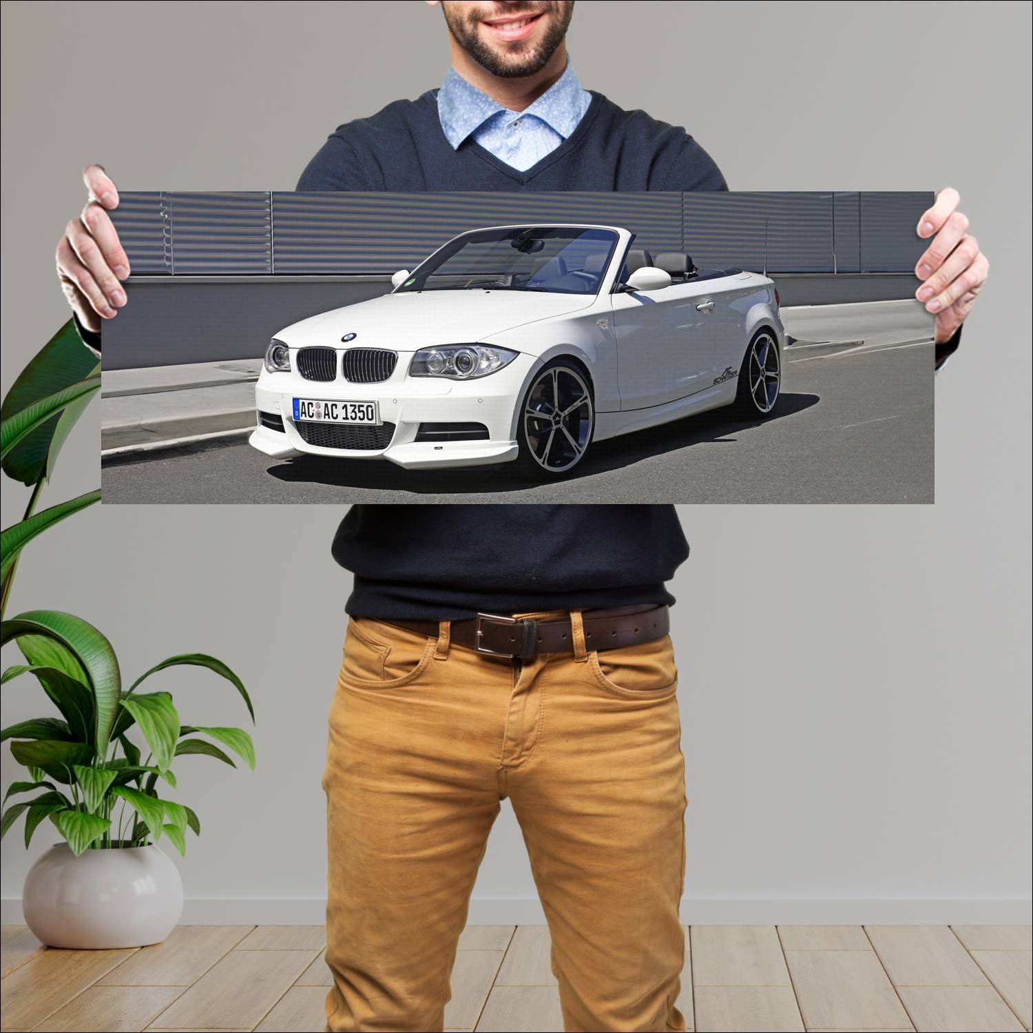 Cuadro grande 30x80cm 2008 ac schnitzer acs1 turbo 564 Bmw
