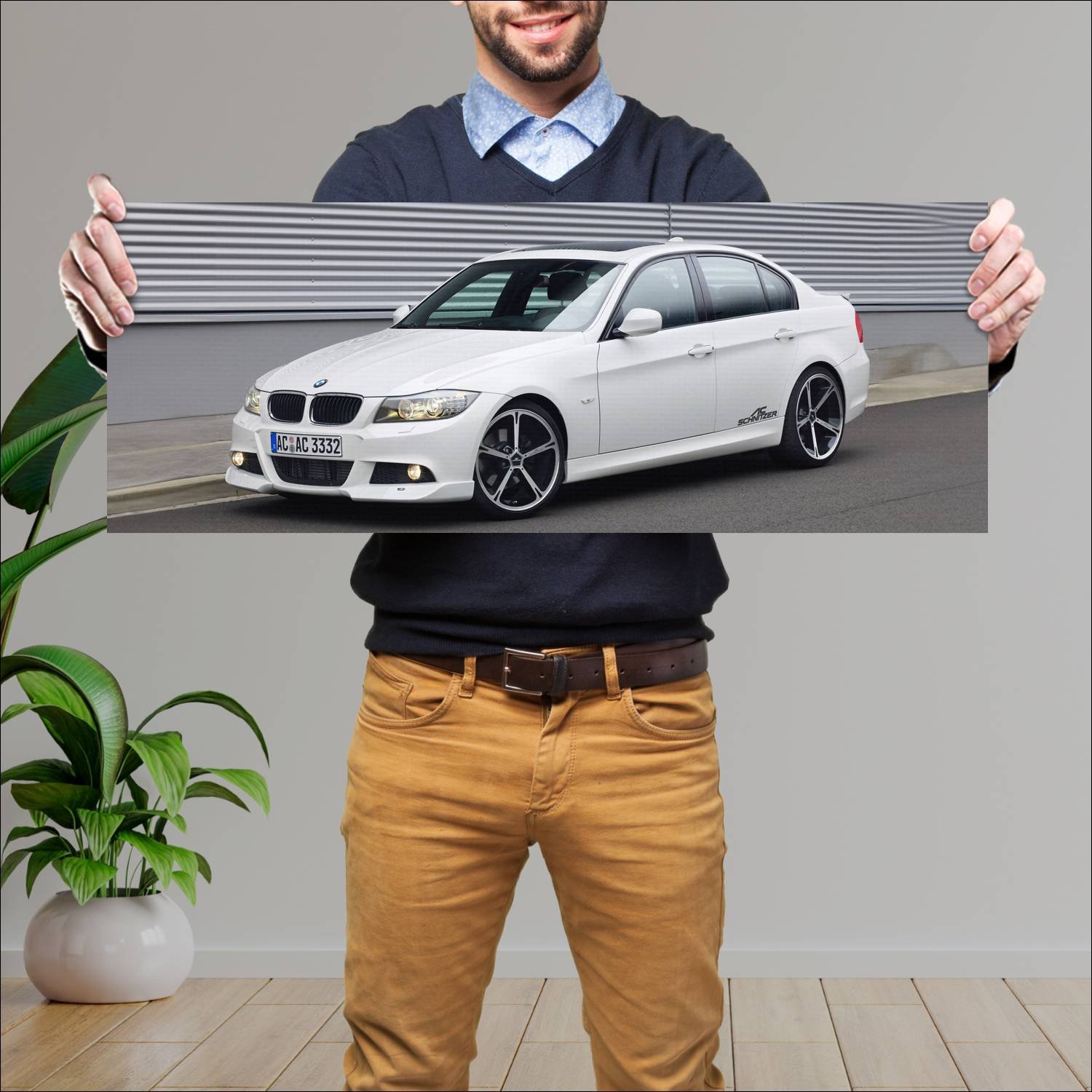 Cuadro grande 30x80cm 2008 ac schnitzer acs3 m spo 566 Bmw