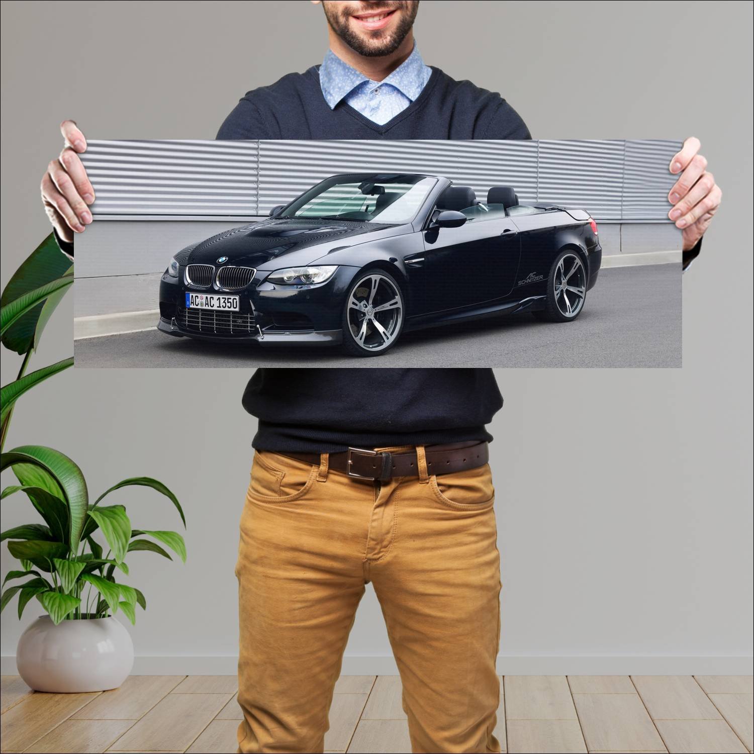Cuadro grande 30x80cm 2008 ac schnitzer acs3 sport 567 Bmw