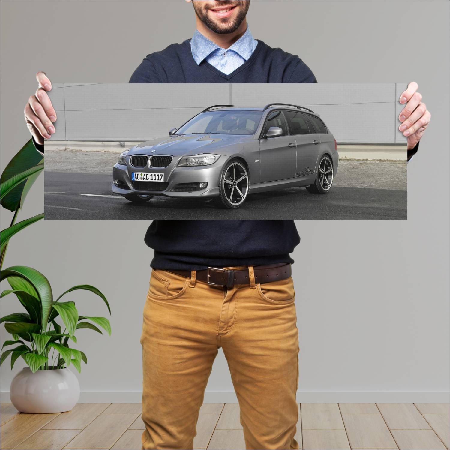 Cuadro grande 30x80cm 2008 ac schnitzer acs3 touri 568 Bmw