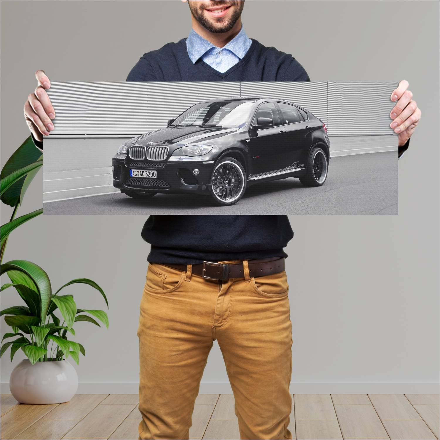 Cuadro grande 30x80cm 2008 ac schnitzer acs6 based 571 Bmw