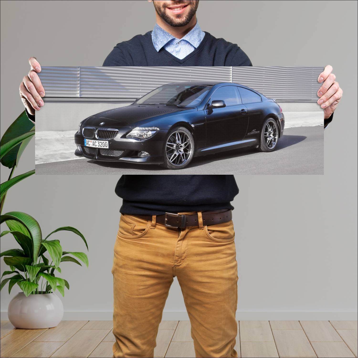 Cuadro grande 30x80cm 2008 ac schnitzer acs6 coupe 572 Bmw