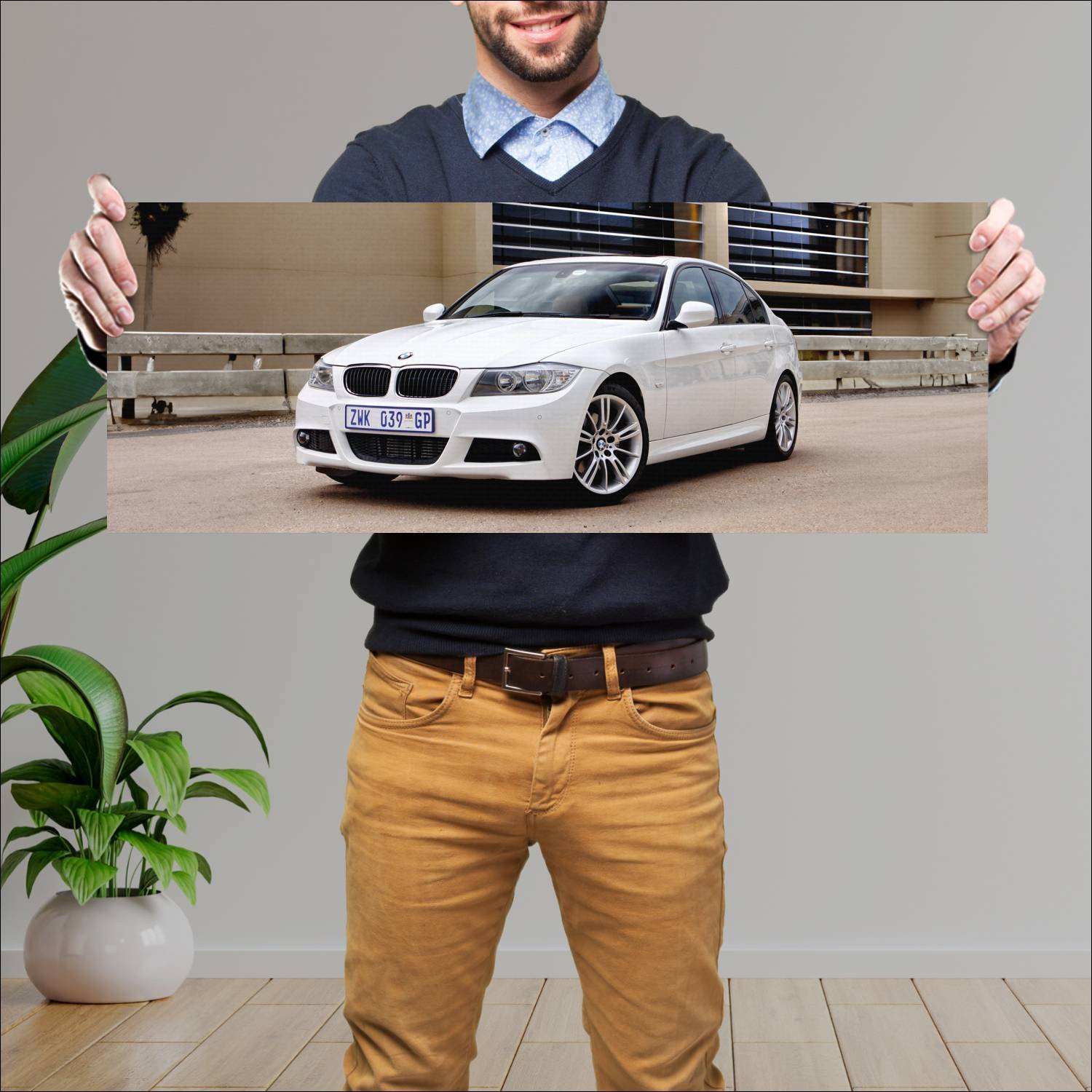 Cuadro grande 30x80cm 2008 bmw 3 series m sport za 586 Bmw