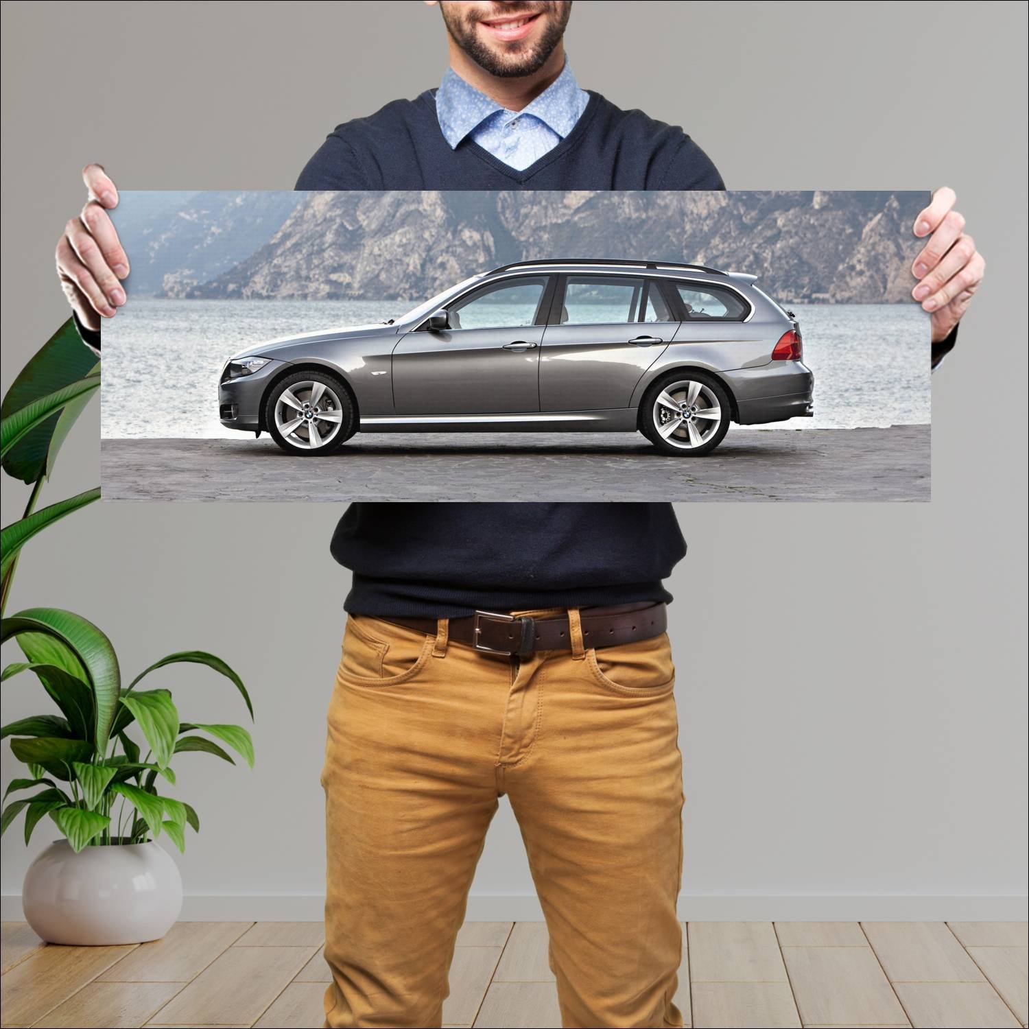 Cuadro grande 30x80cm 2008 bmw 3 series touring 82 588 Bmw