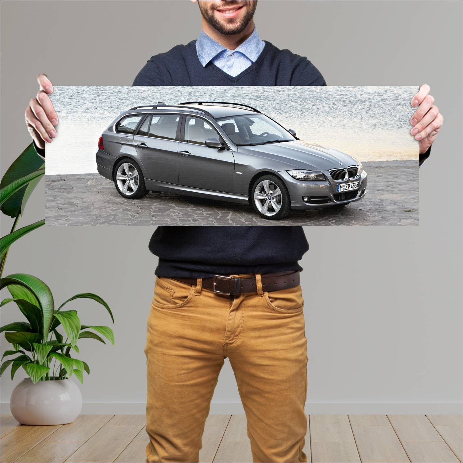 Cuadro grande 30x80cm 2008 bmw 3 series touring 82 589 Bmw