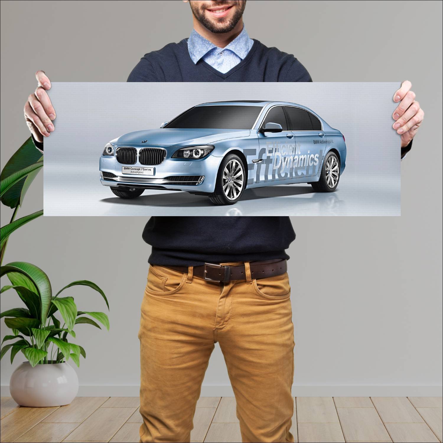 Cuadro grande 30x80cm 2008 bmw concept 7 series ac 604 Bmw
