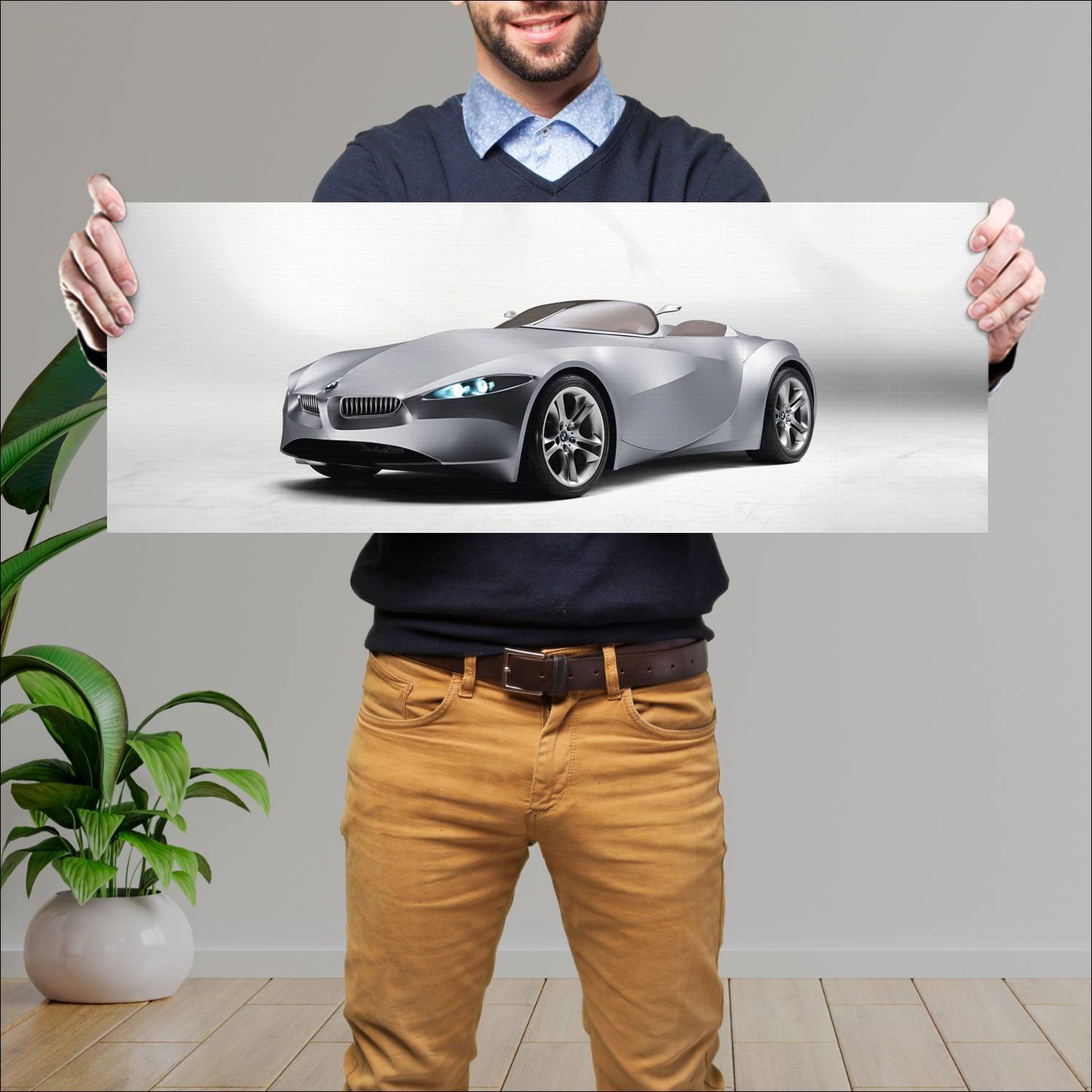 Cuadro grande 30x80cm 2008 bmw gina light visionar 606 Bmw