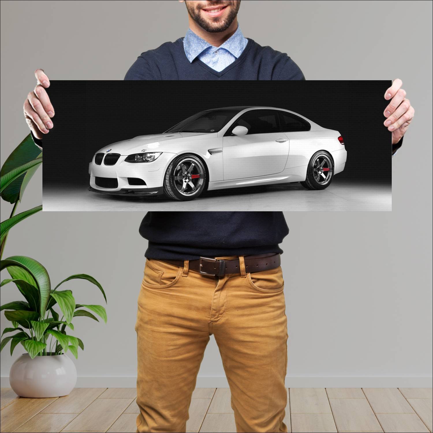 Cuadro grande 30x80cm 2008 bmw m3 coupe by 3d desi 617 Bmw