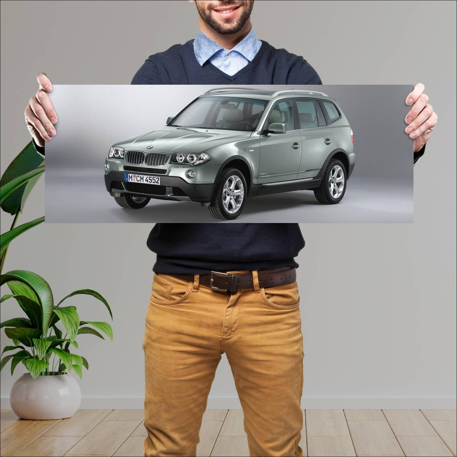 Cuadro grande 30x80cm 2008 bmw x3 exclusive editio 623 Bmw