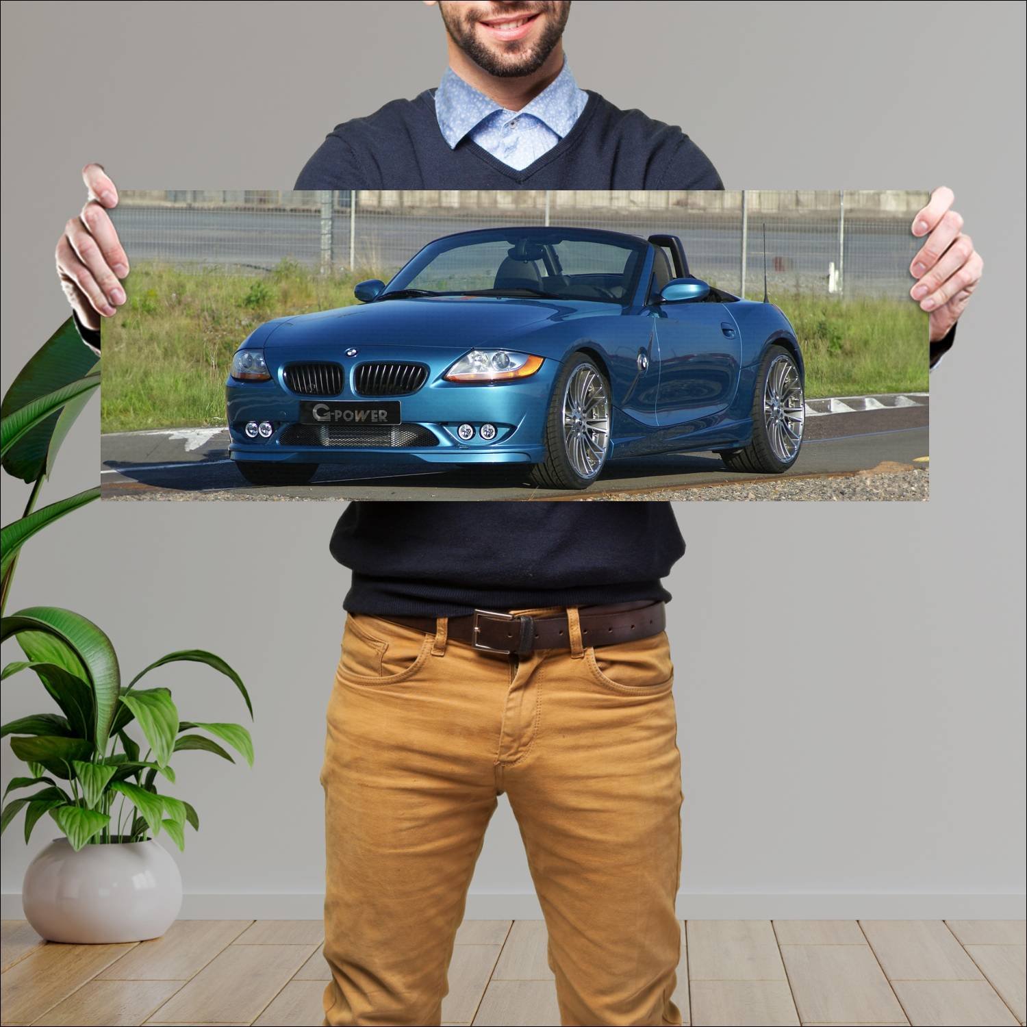 Cuadro grande 30x80cm 2008 g power g4 evo iii Bmw