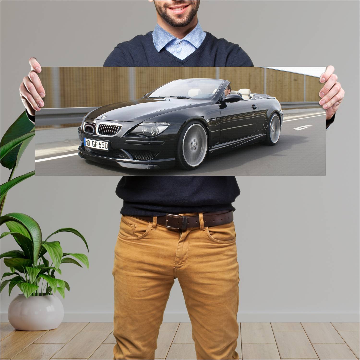 Cuadro grande 30x80cm 2008 g power m6 hurricane ca 636 Bmw