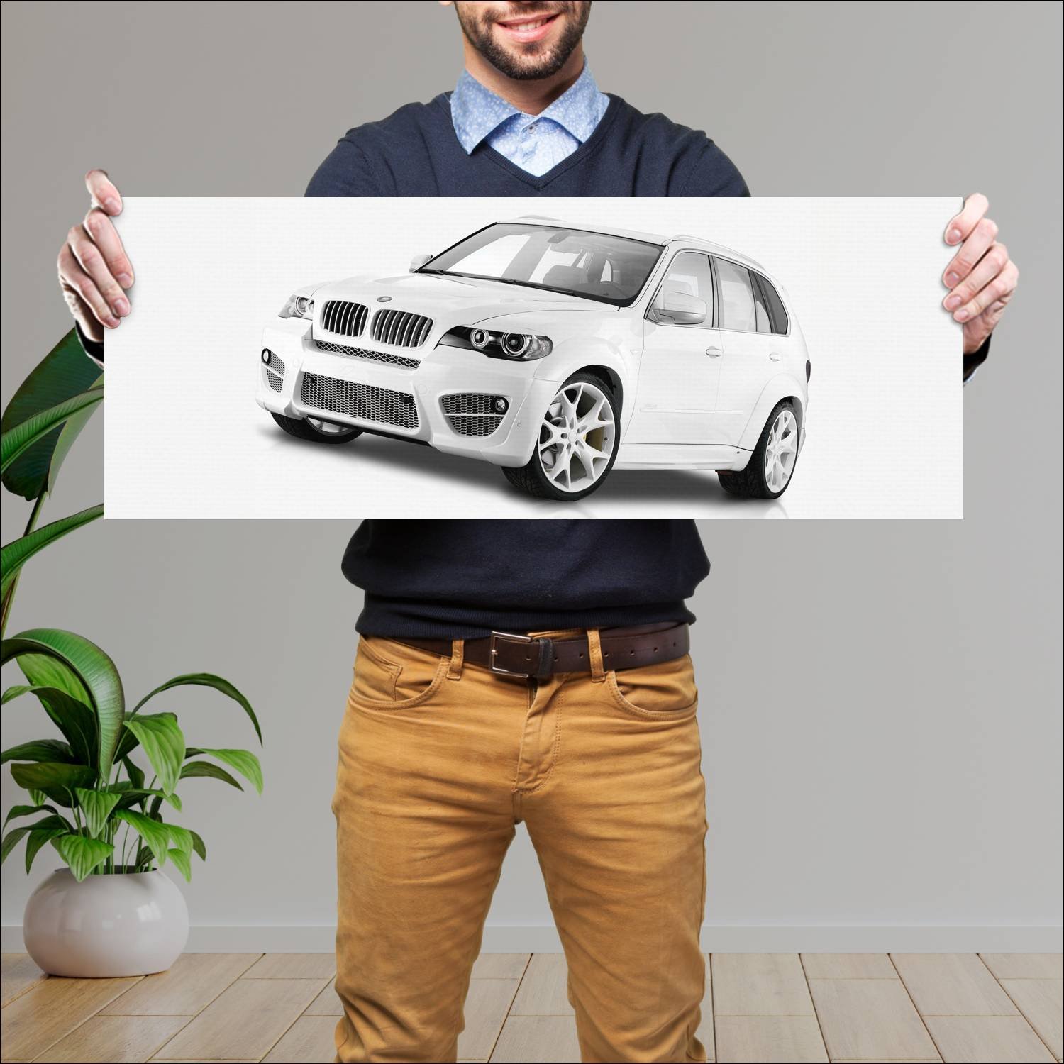 Cuadro grande 30x80cm 2008 lumma clr x 530 diesel 638 Bmw