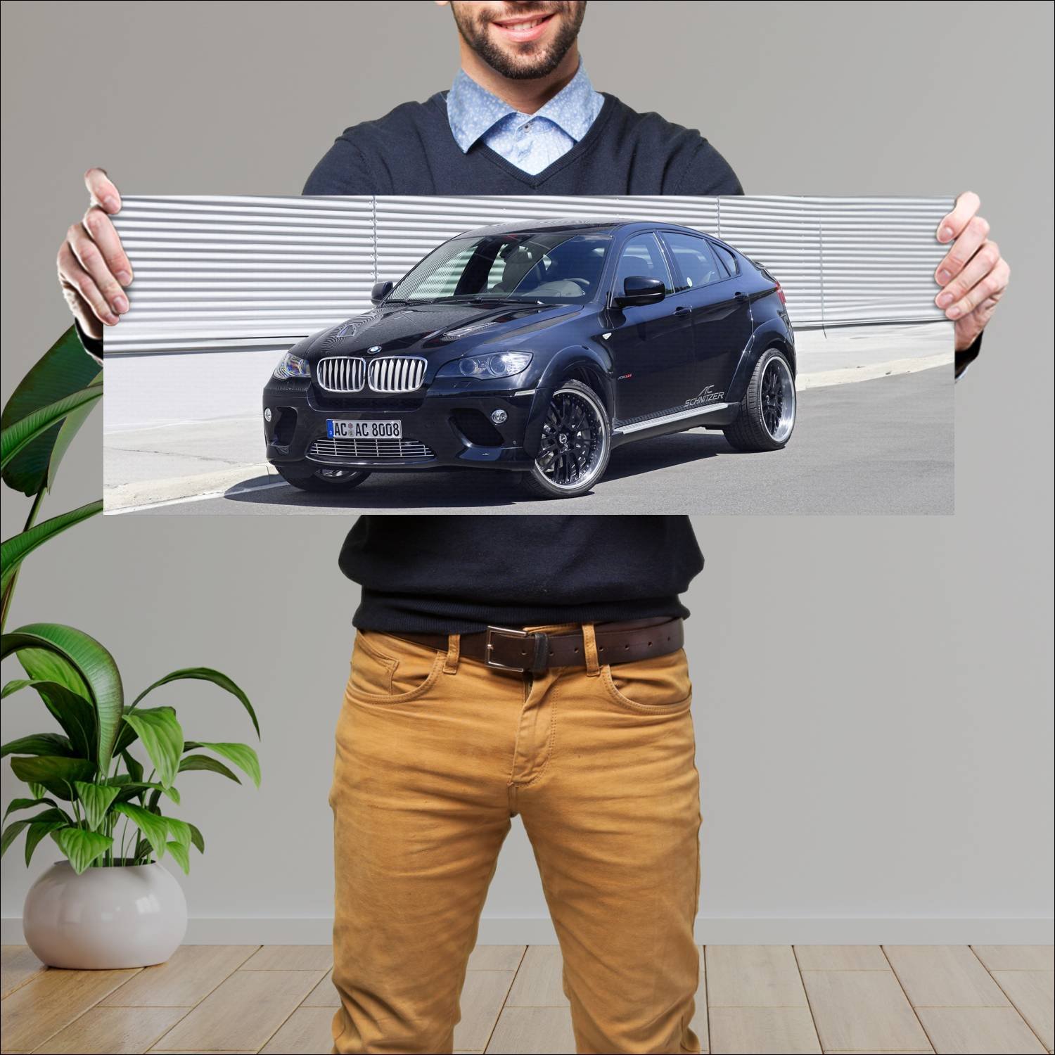 Cuadro grande 30x80cm 2009 ac schnitzer acs6 falco 640 Bmw