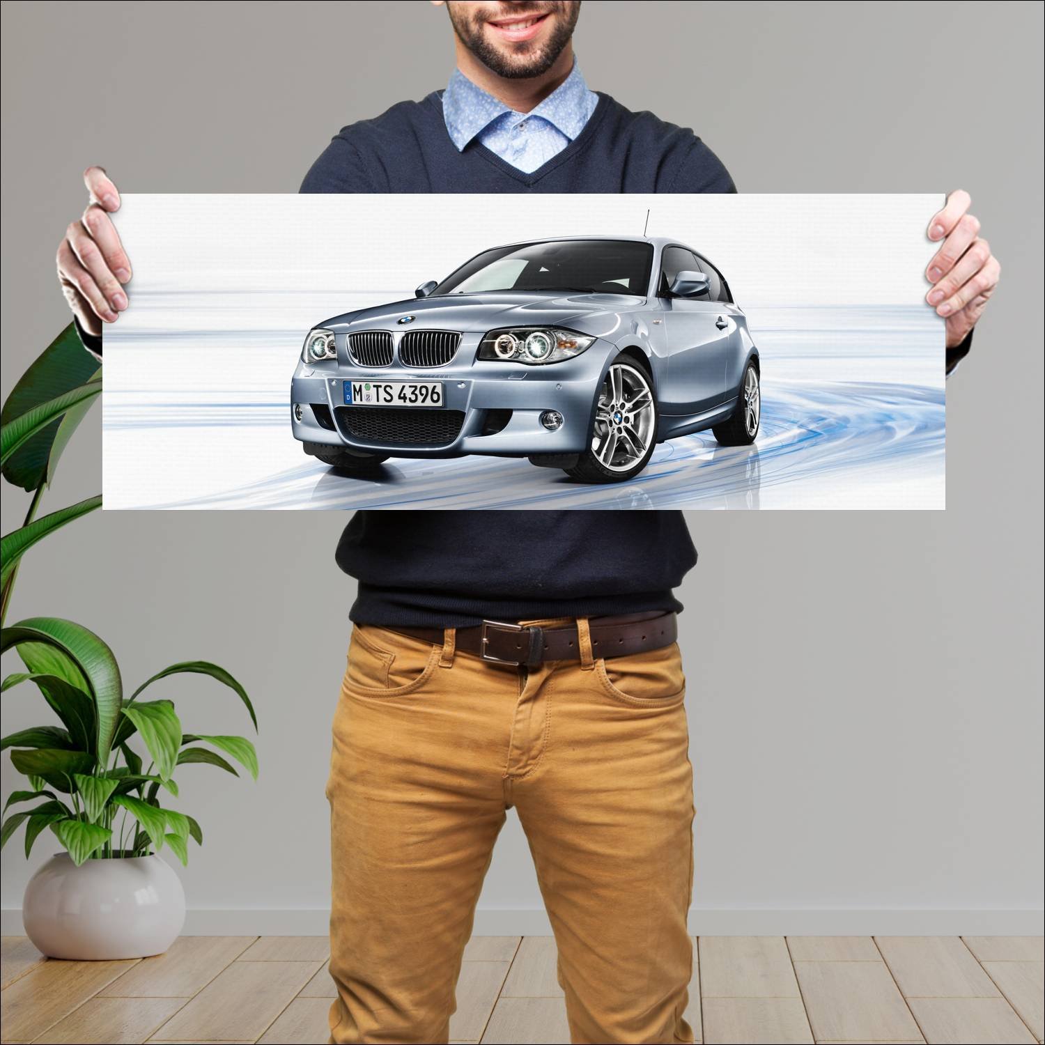 Cuadro grande 30x80cm 2009 bmw 1 series sport edit 645 Bmw