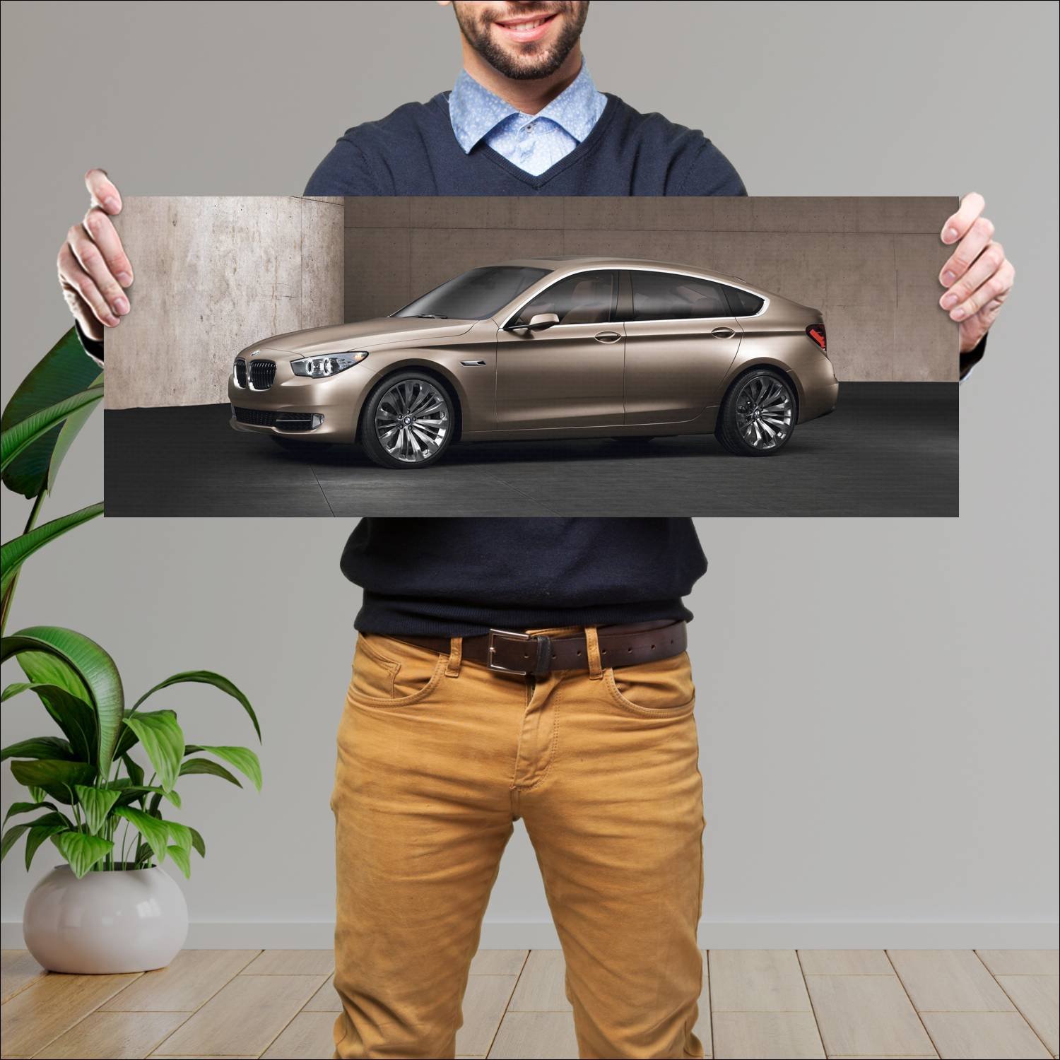 Cuadro grande 30x80cm 2009 bmw concept 5 series gr 663 Bmw