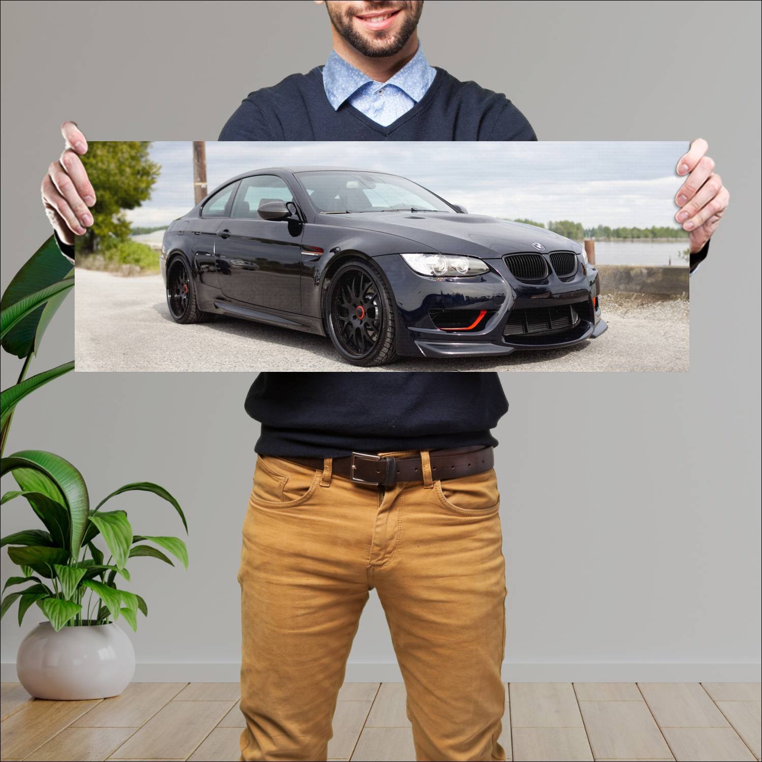 Cuadro grande 30x80cm 2009 bmw m3 coupe darth maul 664 Bmw