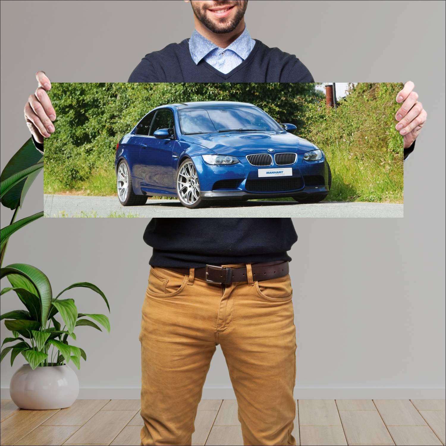 Cuadro grande 30x80cm 2009 bmw m3 coupe le mans by 667 Bmw
