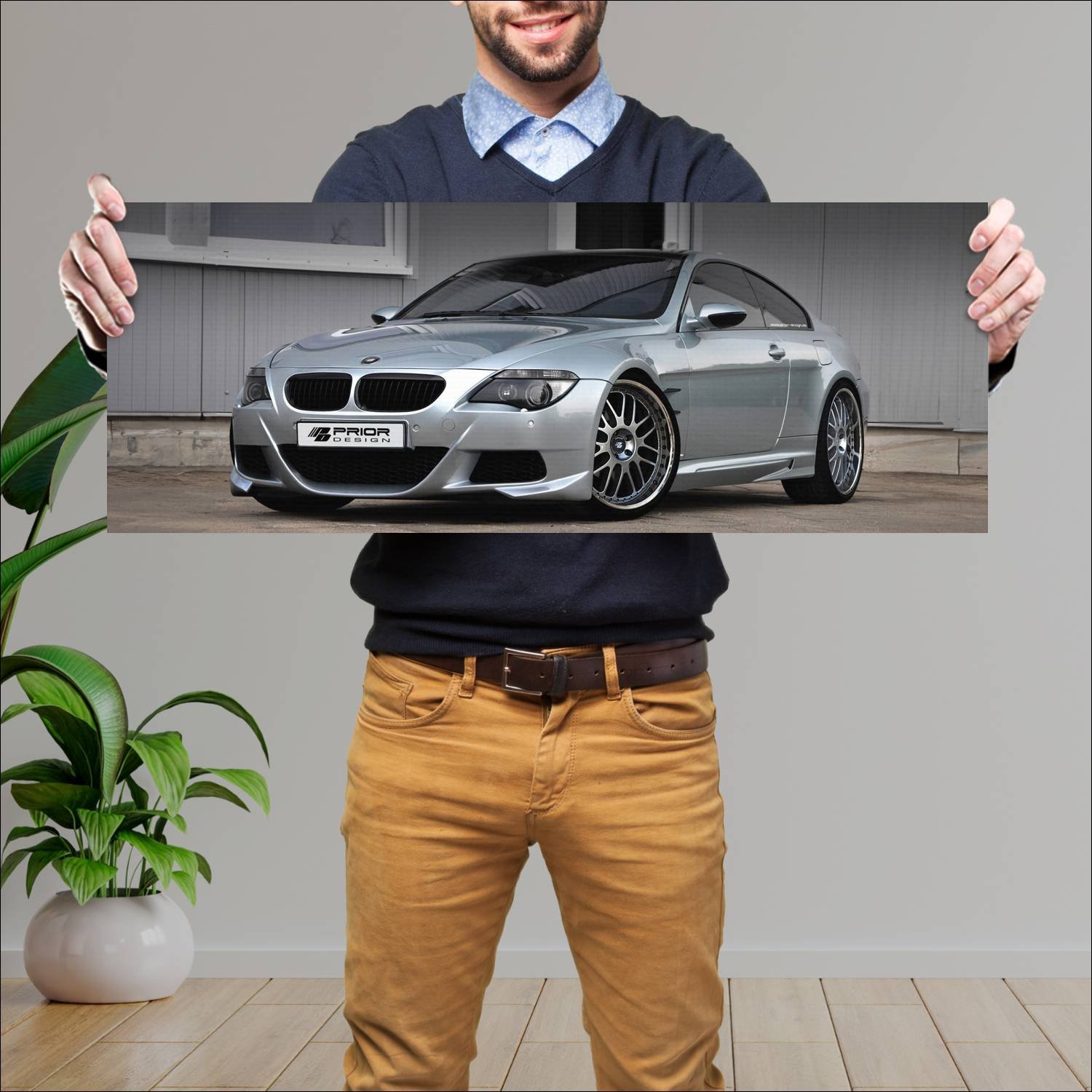 Cuadro grande 30x80cm 2009 bmw m6 coupe pd450 Bmw