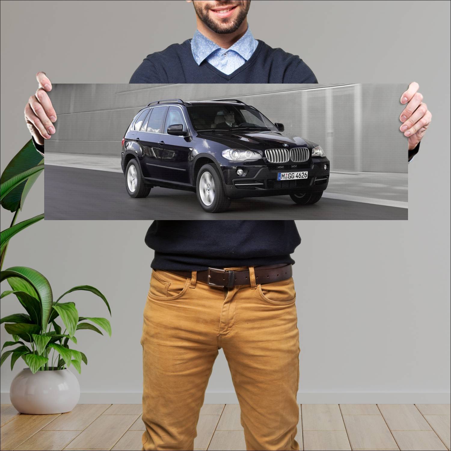 Cuadro grande 30x80cm 2009 bmw x5 security plus 83 690 Bmw