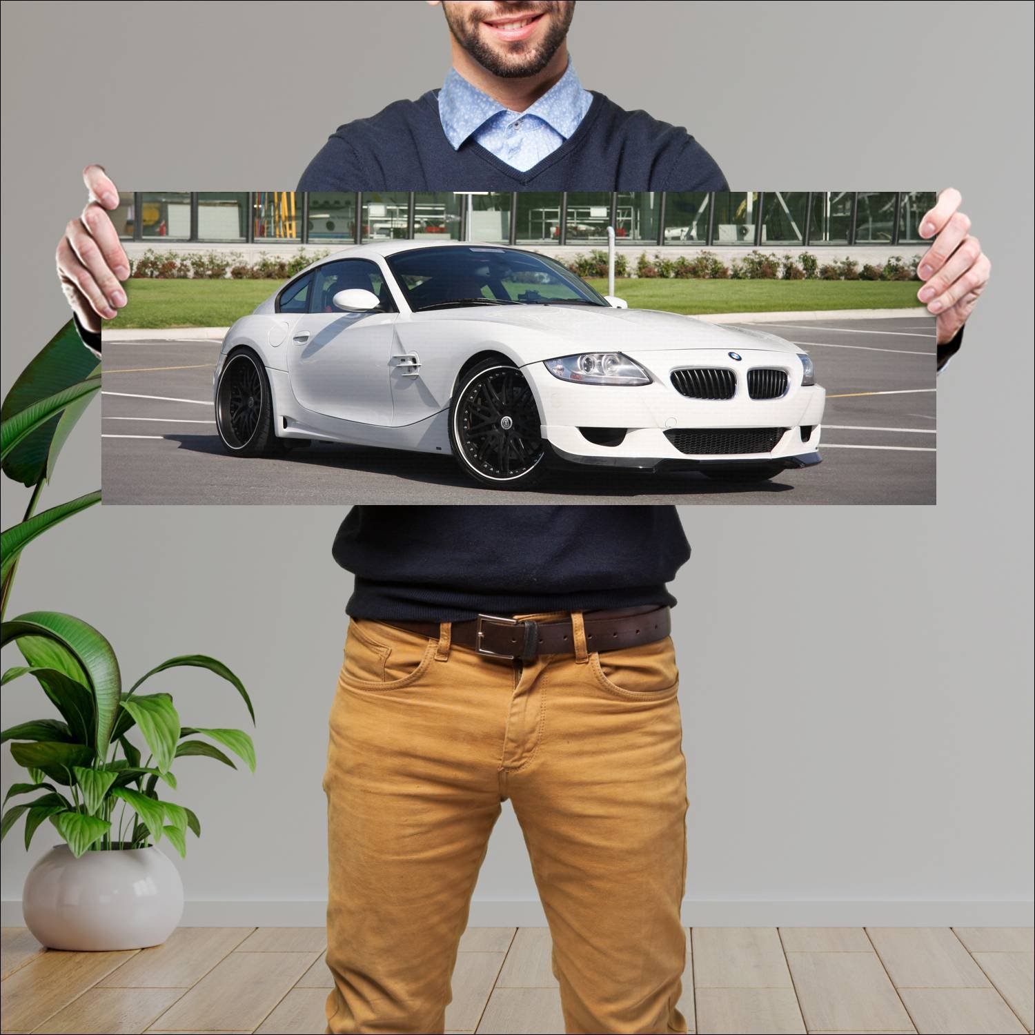 Cuadro grande 30x80cm 2009 bmw z4 m coupe by mw de 702 Bmw