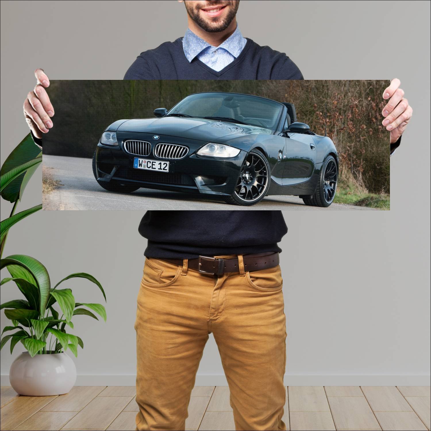 Cuadro grande 30x80cm 2009 bmw z4 v10 by manhart 1 707 Bmw