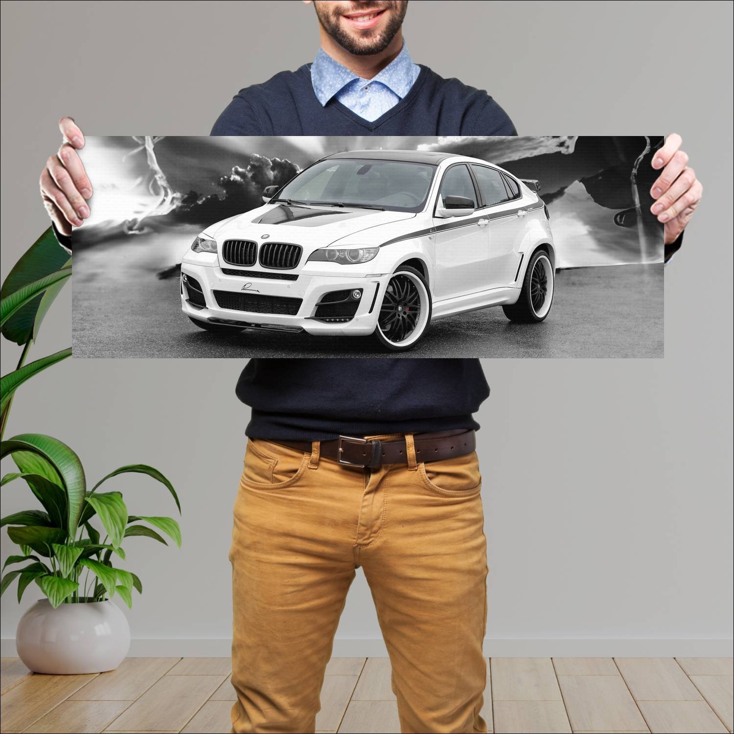 Cuadro grande 30x80cm 2009 lumma clr x 650 gt Bmw