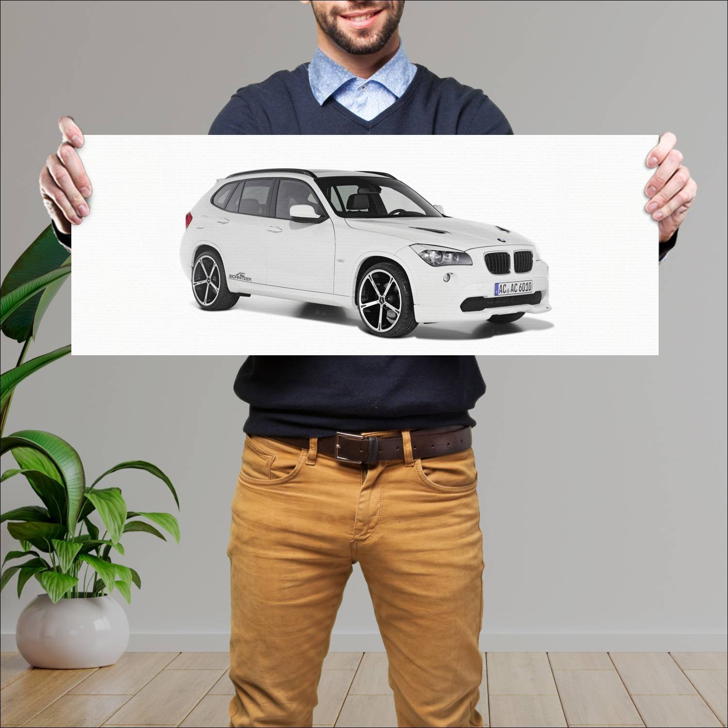 Cuadro grande 30x80cm 2010 ac schnitzer acs1 based 713 Bmw